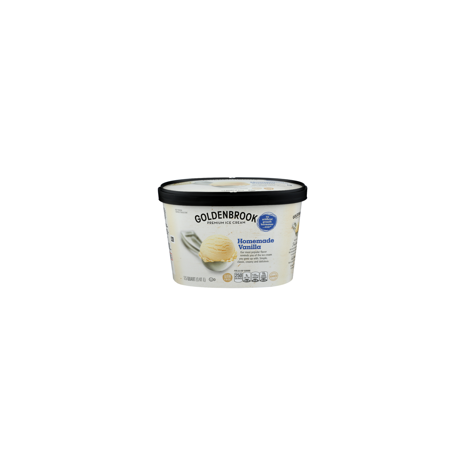 Goldenbrook Homemade Vanilla Premium Ice Cream - 1.5 Quart Image 1 of 4