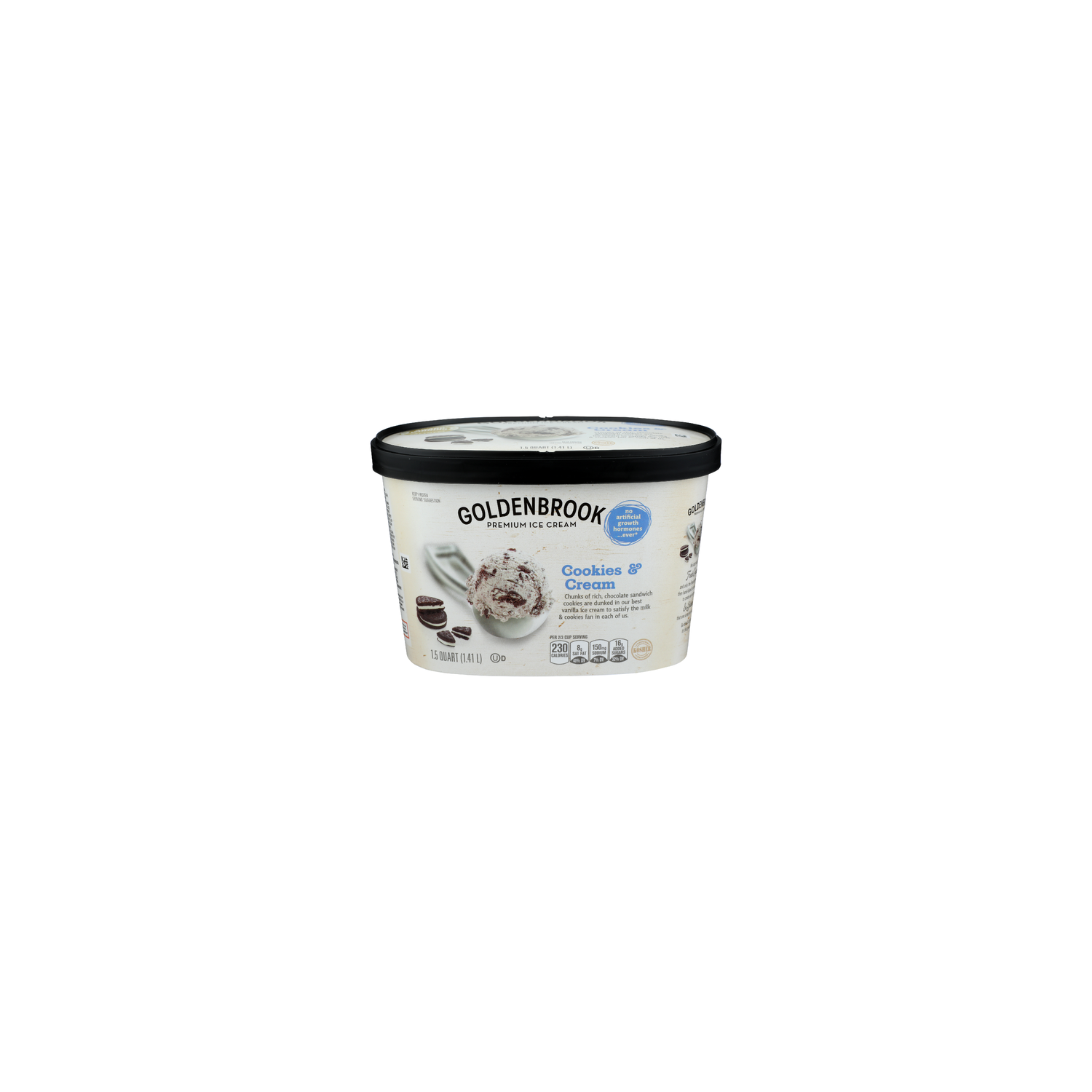 Goldenbrook Cookies & Cream Premium Ice - 1.5 Quart Image 1 of 4