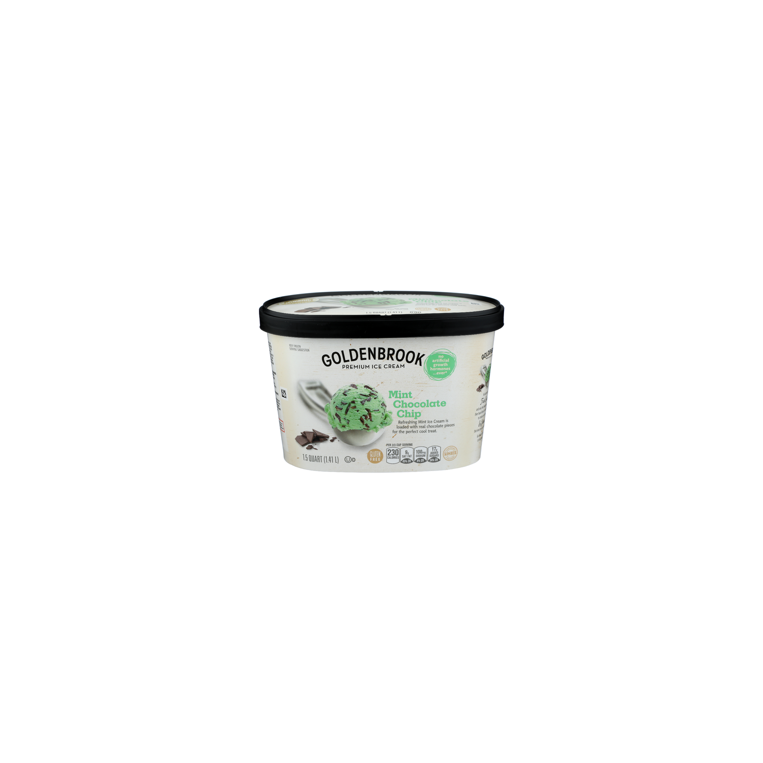 Goldenbrook Mint Chocolate Chip Premium Ice Cream - 1.5 Quart