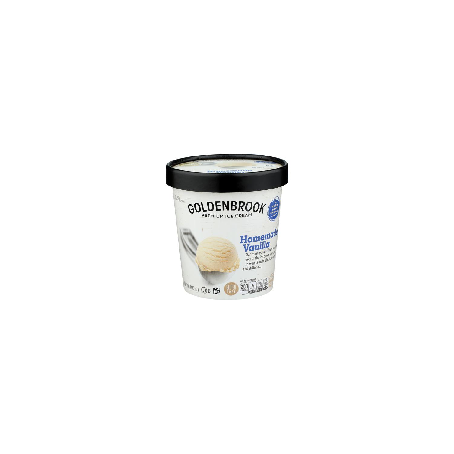 Goldenbrook Homemade Vanilla Premium Ice Cream - 1 Pint Image 1 of 4