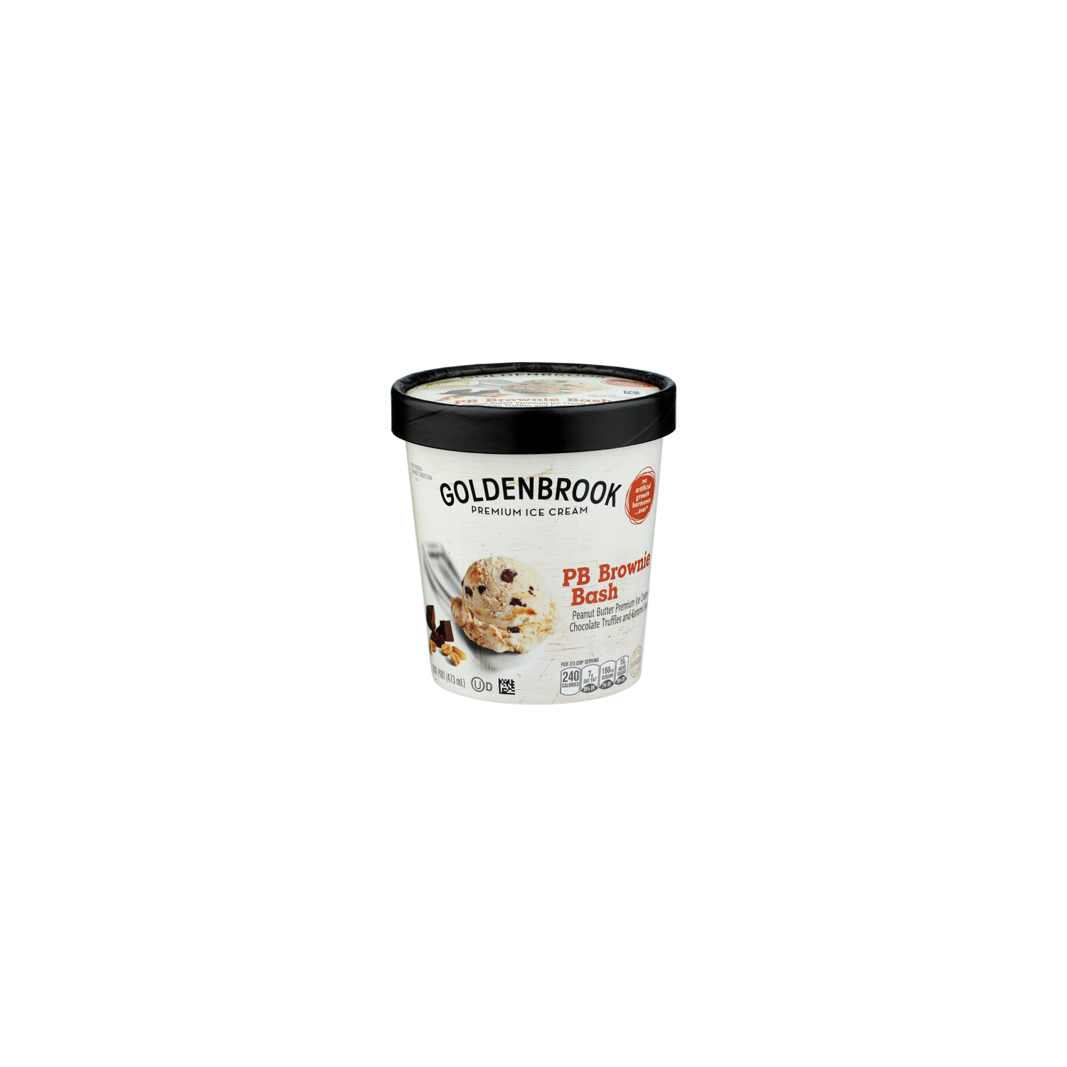 Goldenbrook Pb Brownie Bash Premium Ice Cream - 1 Pint Image 1 of 4