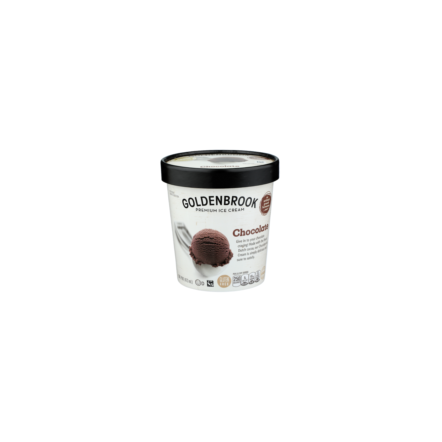 Goldenbrook Chocolate Premium Ice Cream - 1 Pint Image 1 of 4