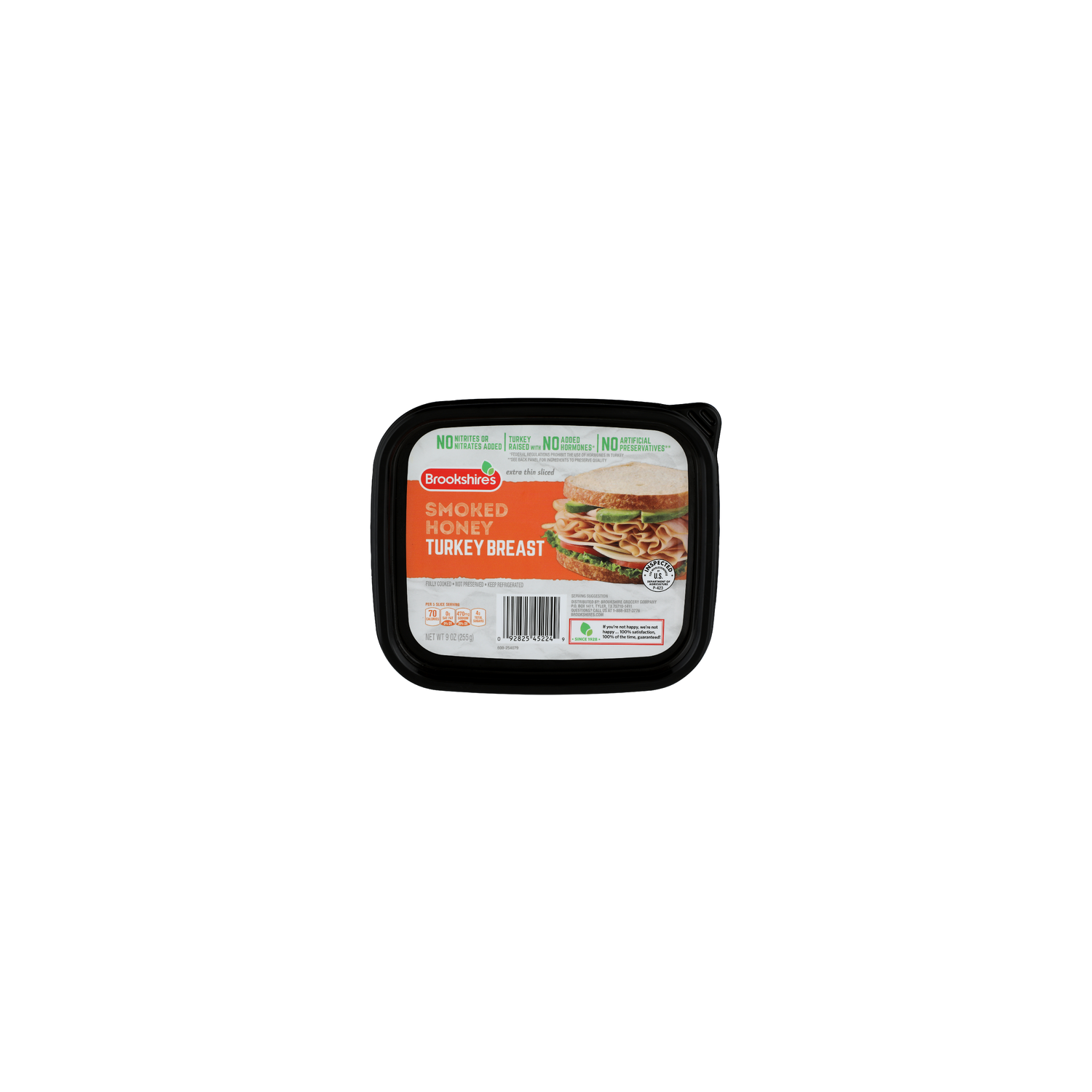 Brookshire's Extra Thin Sliced Smoked Honey Turkey Breast - 9 Ounce Image 1 of 4