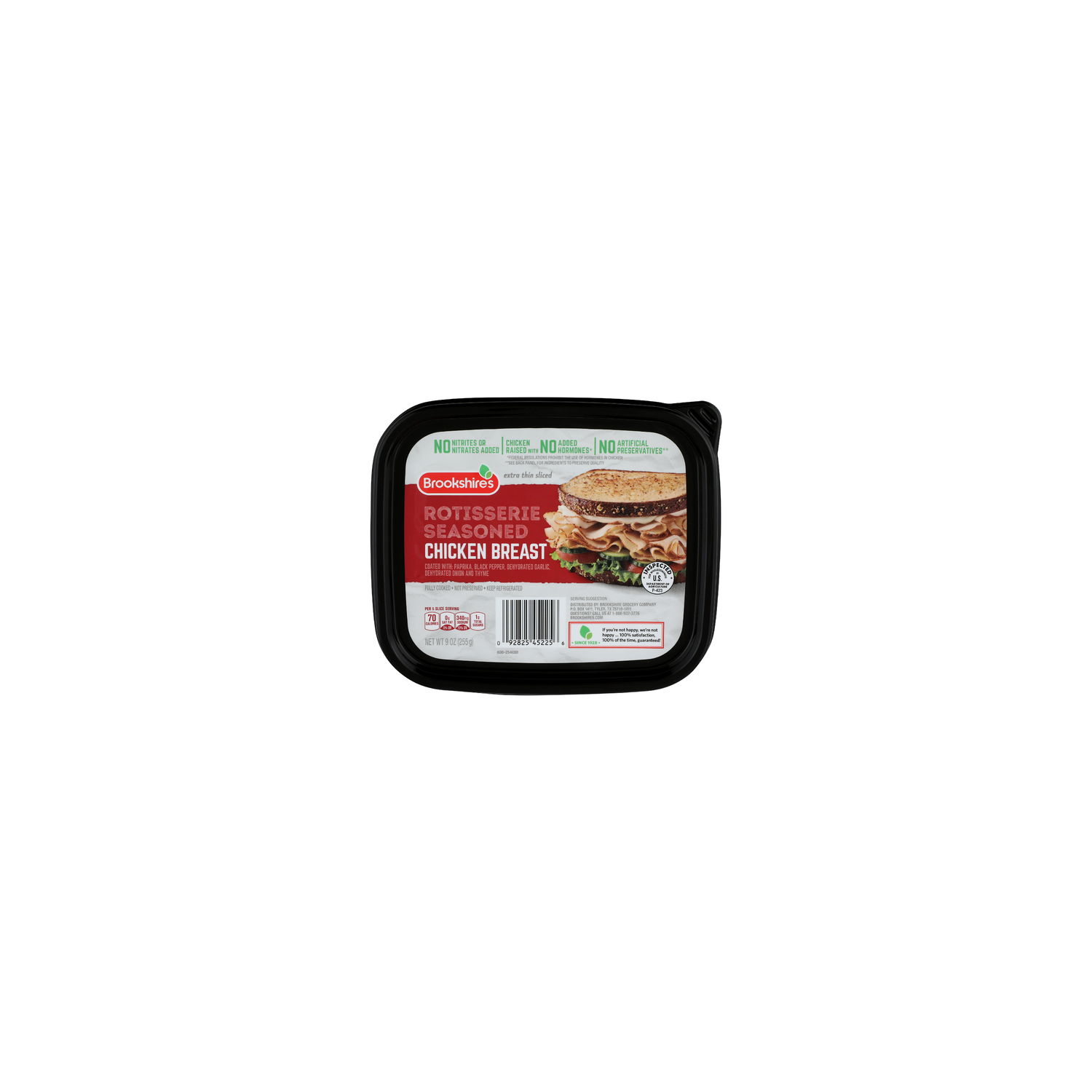Brookshire's Extra Thin Sliced Rotisserie Seasoned Chicken Breast - 9 Ounce Image 1 of 4