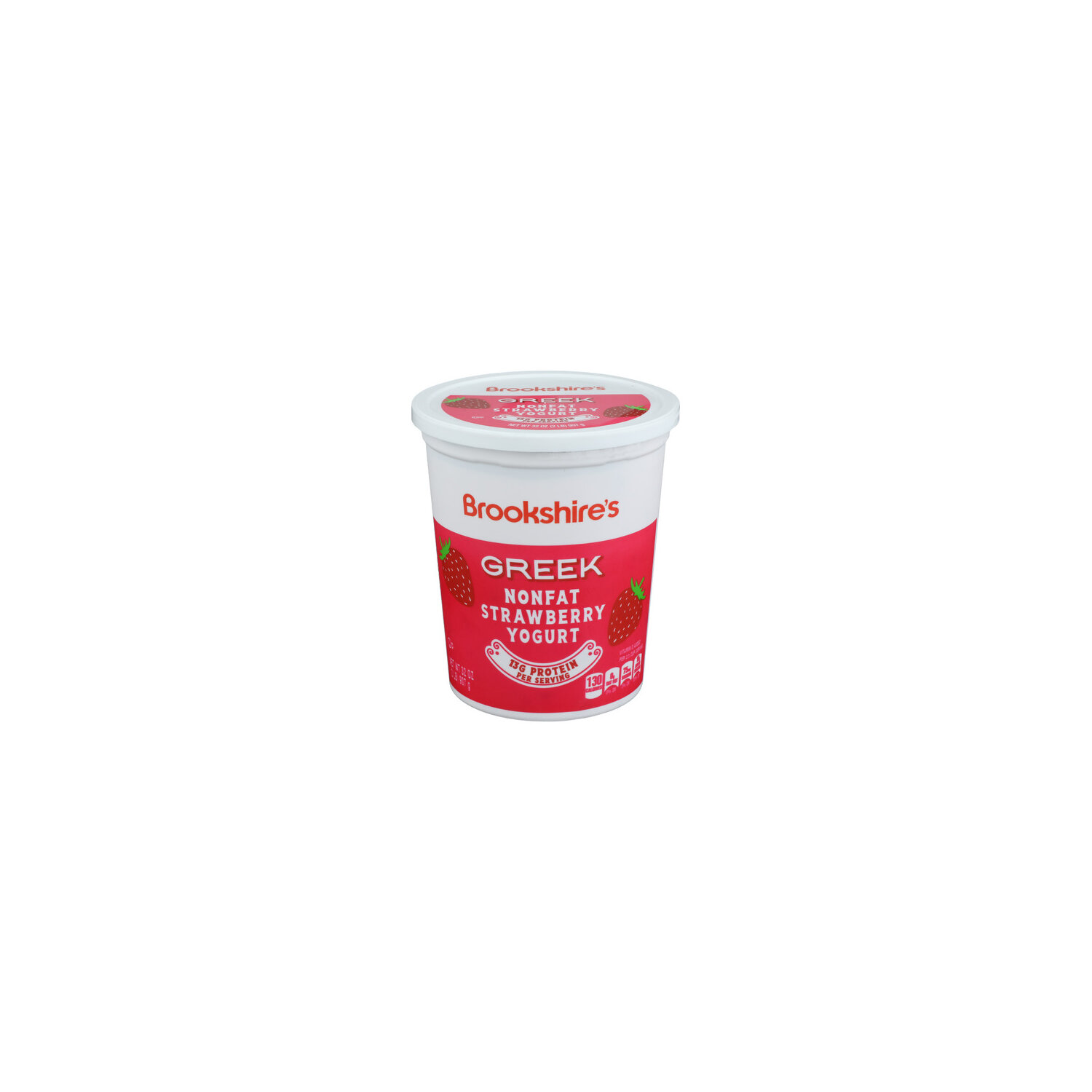 Brookshire's Nonfat Strawberry Greek Yogurt - 32 Ounce Image 1 of 4