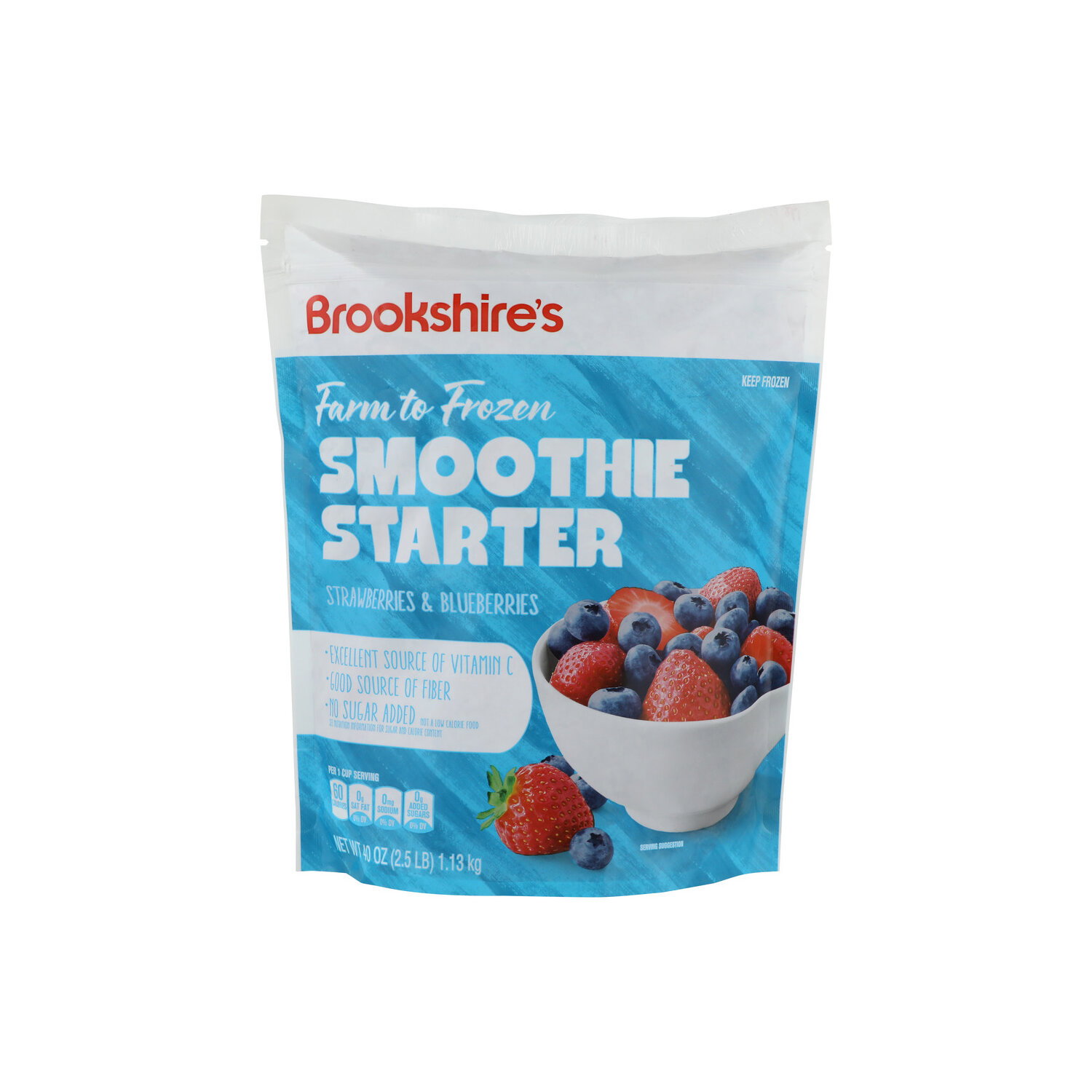 Brookshire's Strawberries & Blueberries Smoothie Starter - 40 Ounce Image 1 of 4