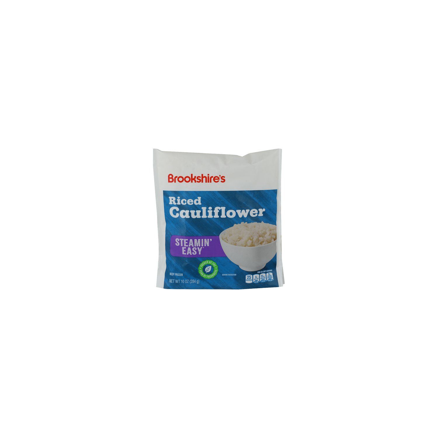 Brookshire's Steamin' Easy Riced Cauliflower - 10 Ounce Image 1 of 4