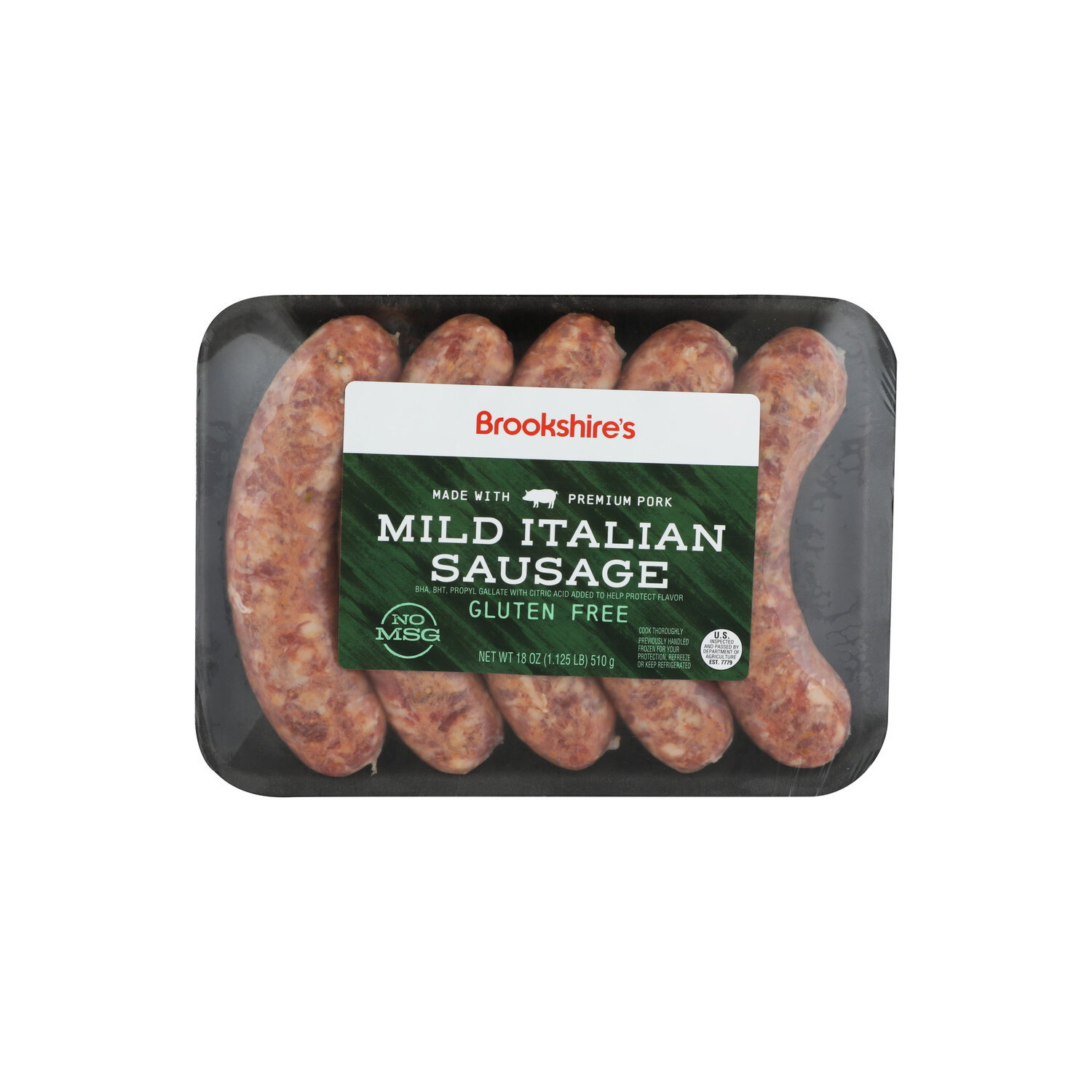 Brookshire's Gluten Free Mild Italian Sausage - 18 Ounce Image 1 of 4
