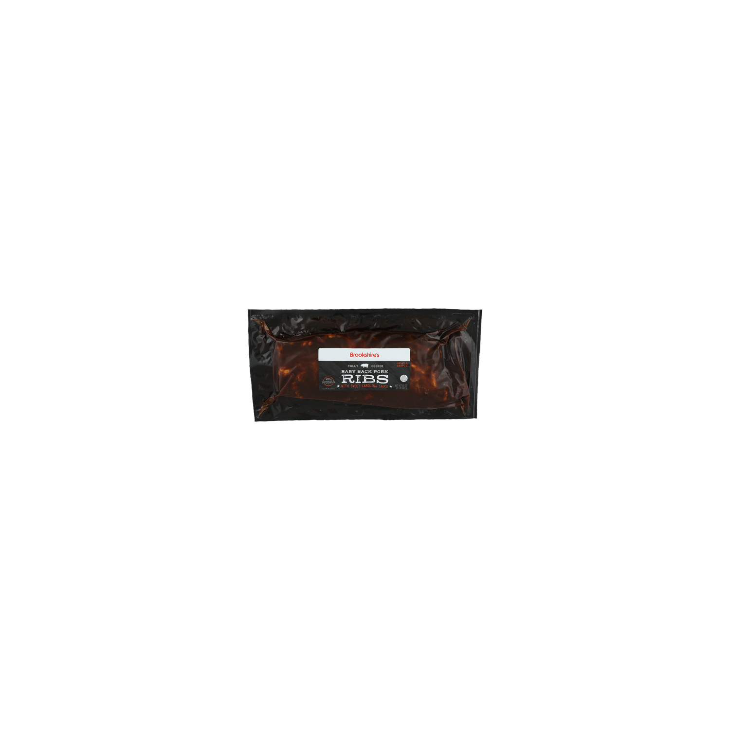 Brookshire's BBQ Pork Baby Back Ribs - 32 Ounce Image 1 of 4
