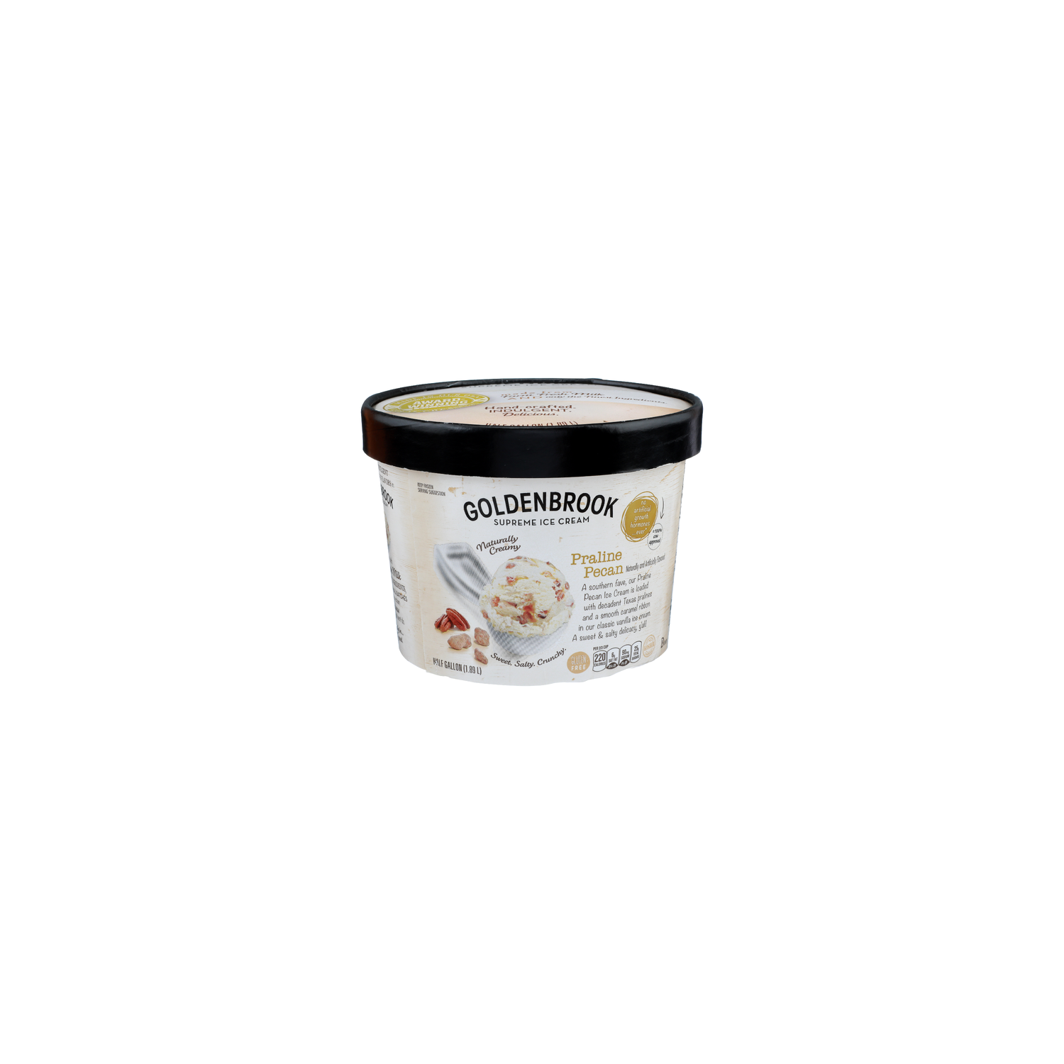 Goldenbrook Supreme Ice Cream Praline Pecan - Half Gallon Image 1 of 2