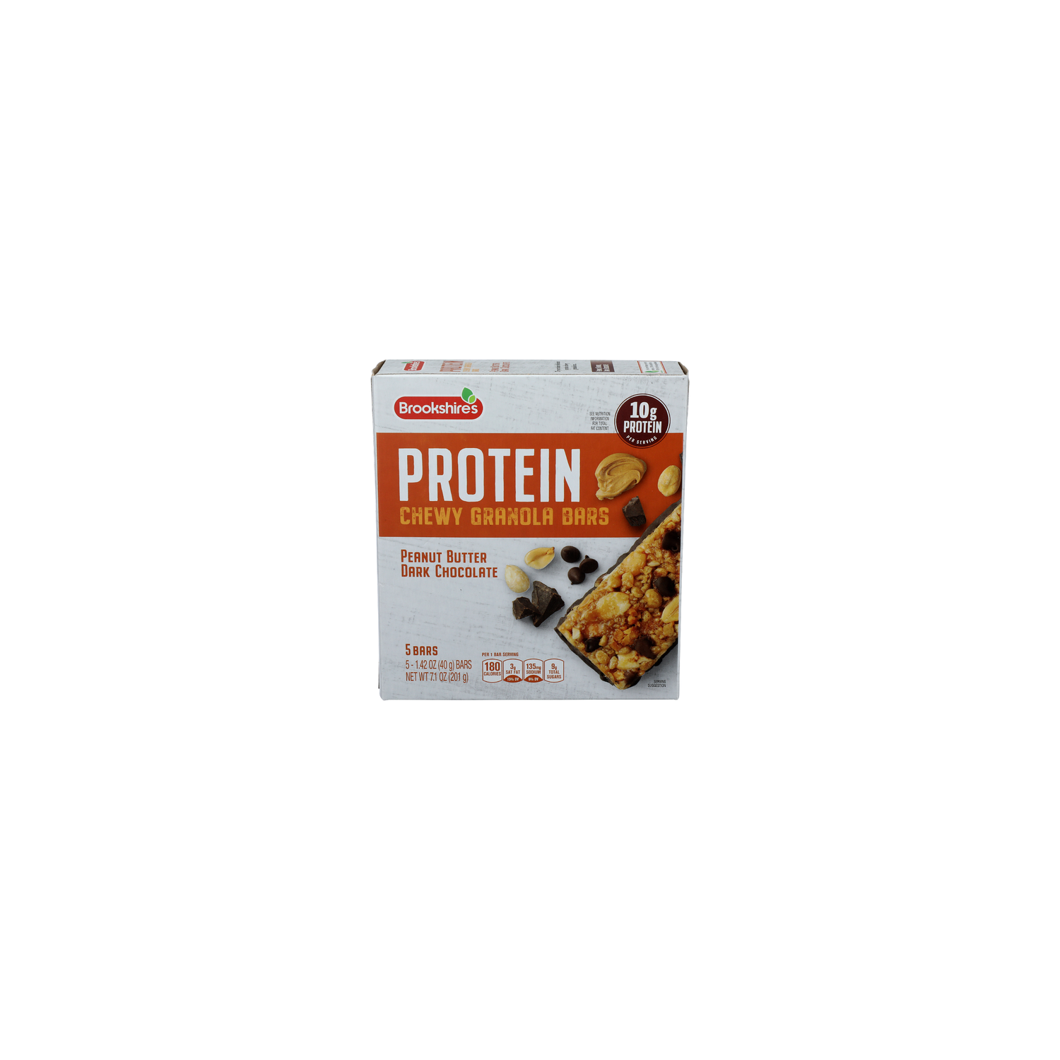 Brookshire's Peanut Butter Dark Chocolate Protein Chewy Granola Bars - 1.42 Ounce - 5 Count Image 1 of 4