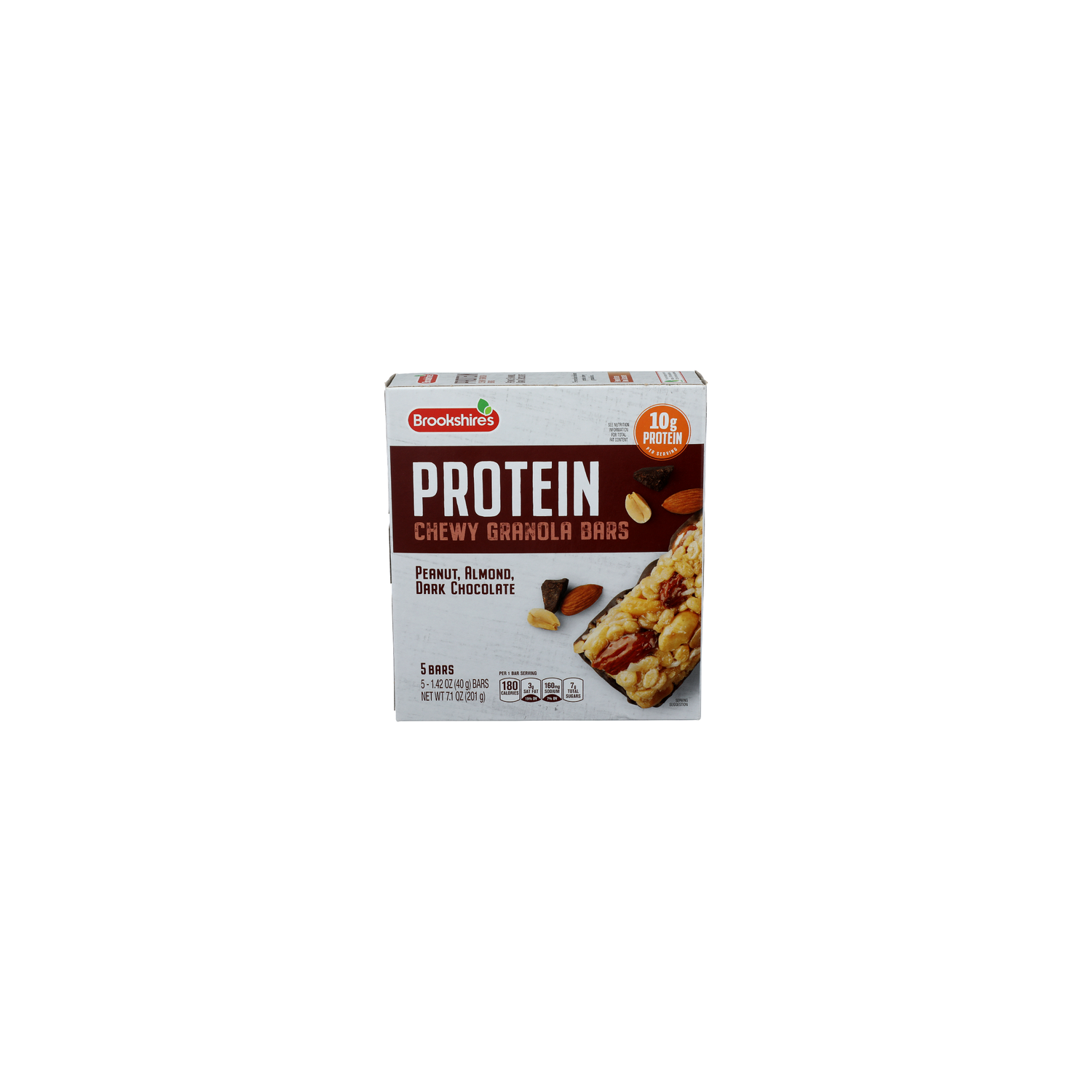 Brookshire's Peanut, Almond, Dark Chocolate Protein Chewy Granola Bars - 1.42 Ounce - 5 Count Image 1 of 4