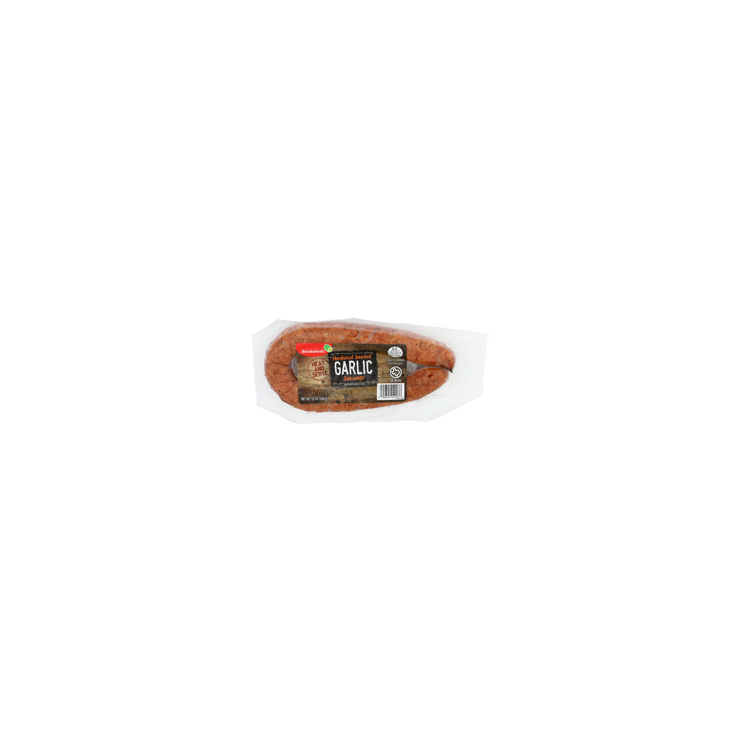 Brookshire's Hardwood Smoked Garlic Sausage - 12 Ounce Image 1 of 2