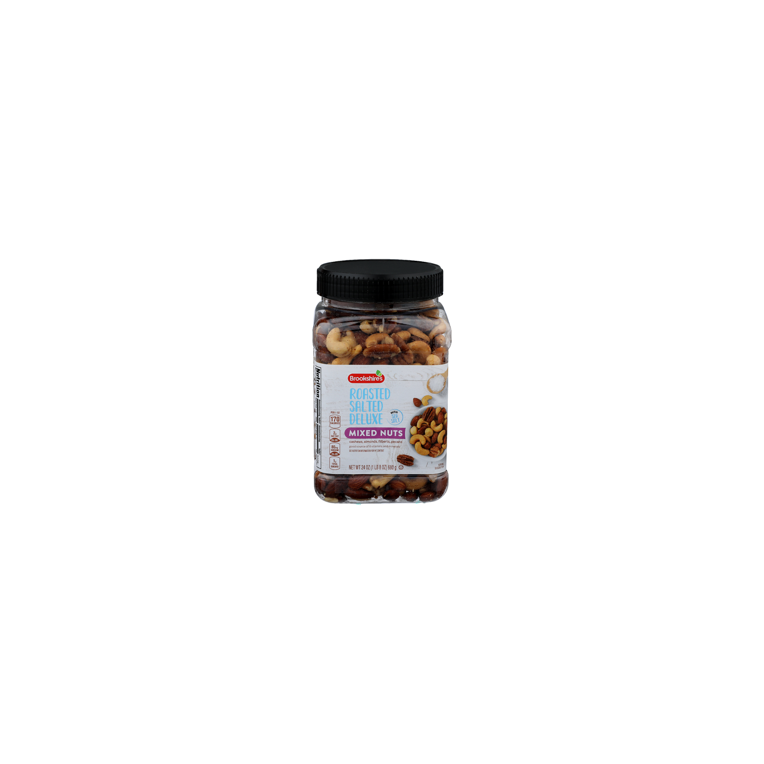 Brookshire's Roasted Salted Deluxe Mixed Nuts - 24 Ounce Image 1 of 4