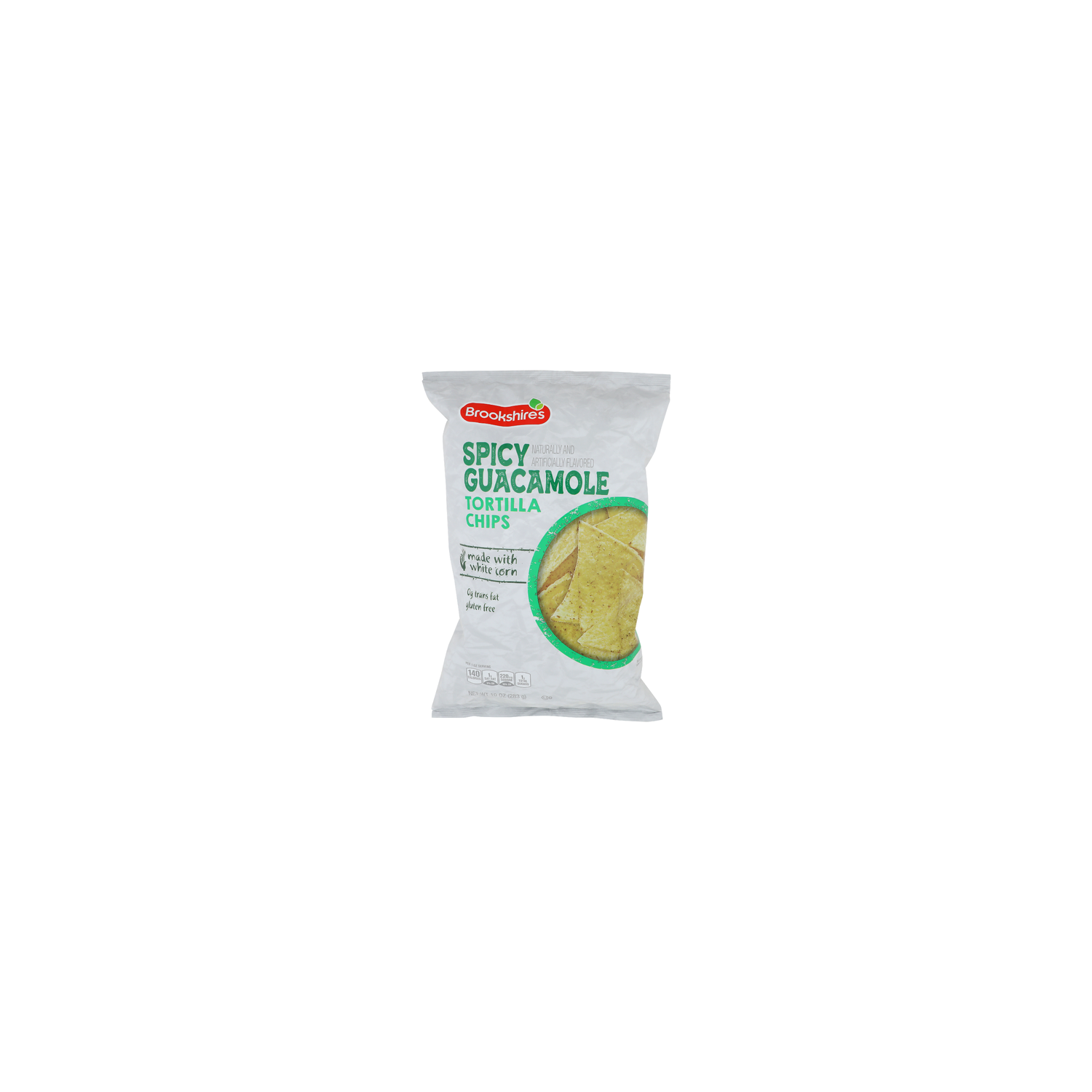 Brookshire's Spicy Guacamole Tortilla Chips - 10 Ounce Image 1 of 4
