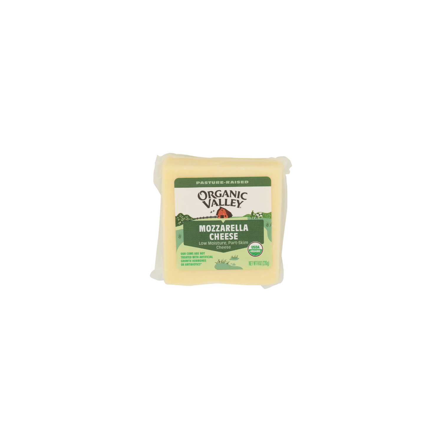 Organic Valley Unflavored Mozzarella Cheese, Raw - 8 Ounce Image 1 of 4