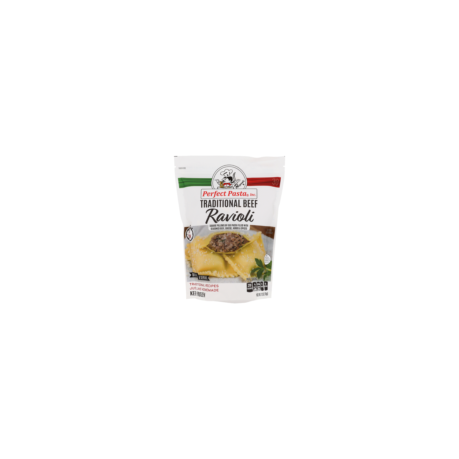 Perfect Pasta Inc. Traditional Beef Ravioli - 12 Ounce Image 1 of 4