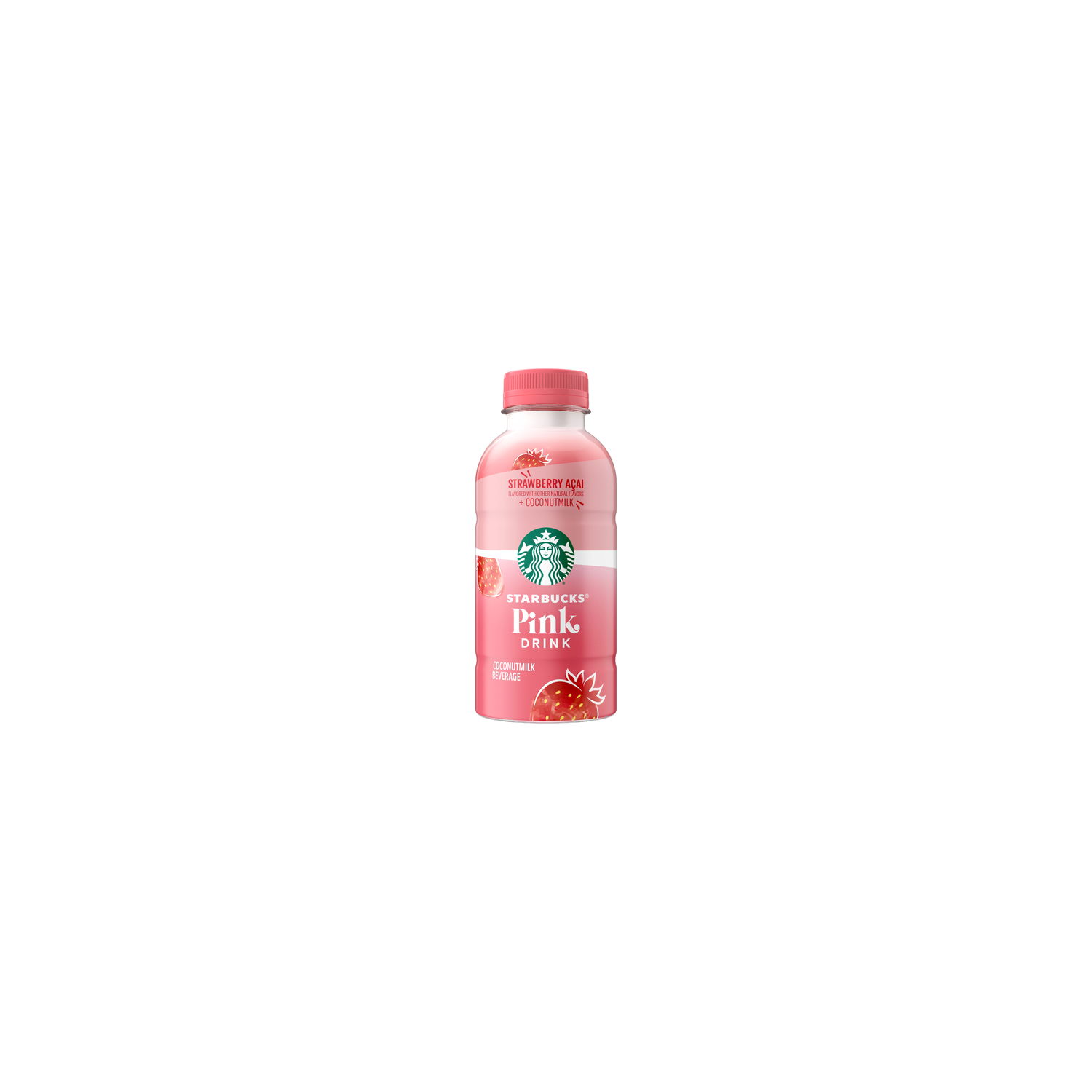 Starbucks Pink Drink Strawberry Acai Flavored Coconutmilk Beverage - 14 Fluid Ounce