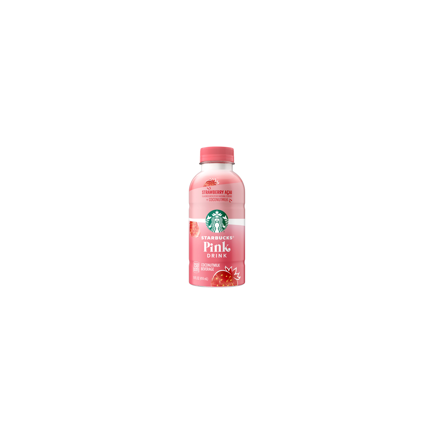 Starbucks Pink Drink Strawberry Acai Flavored Coconutmilk Beverage - 14 Fluid Ounce