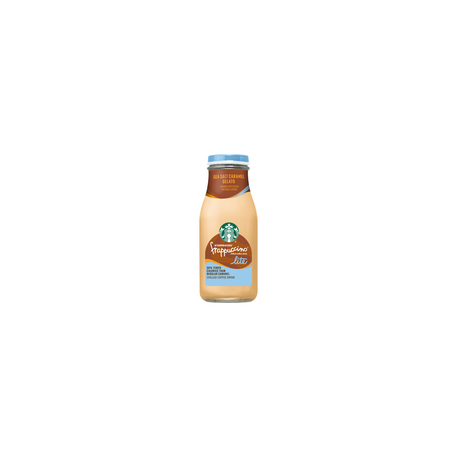 Starbucks Frappuccino Chilled Coffee Drink Lite Sea Salt Caramel Gelato - 9.5 Fluid Ounce