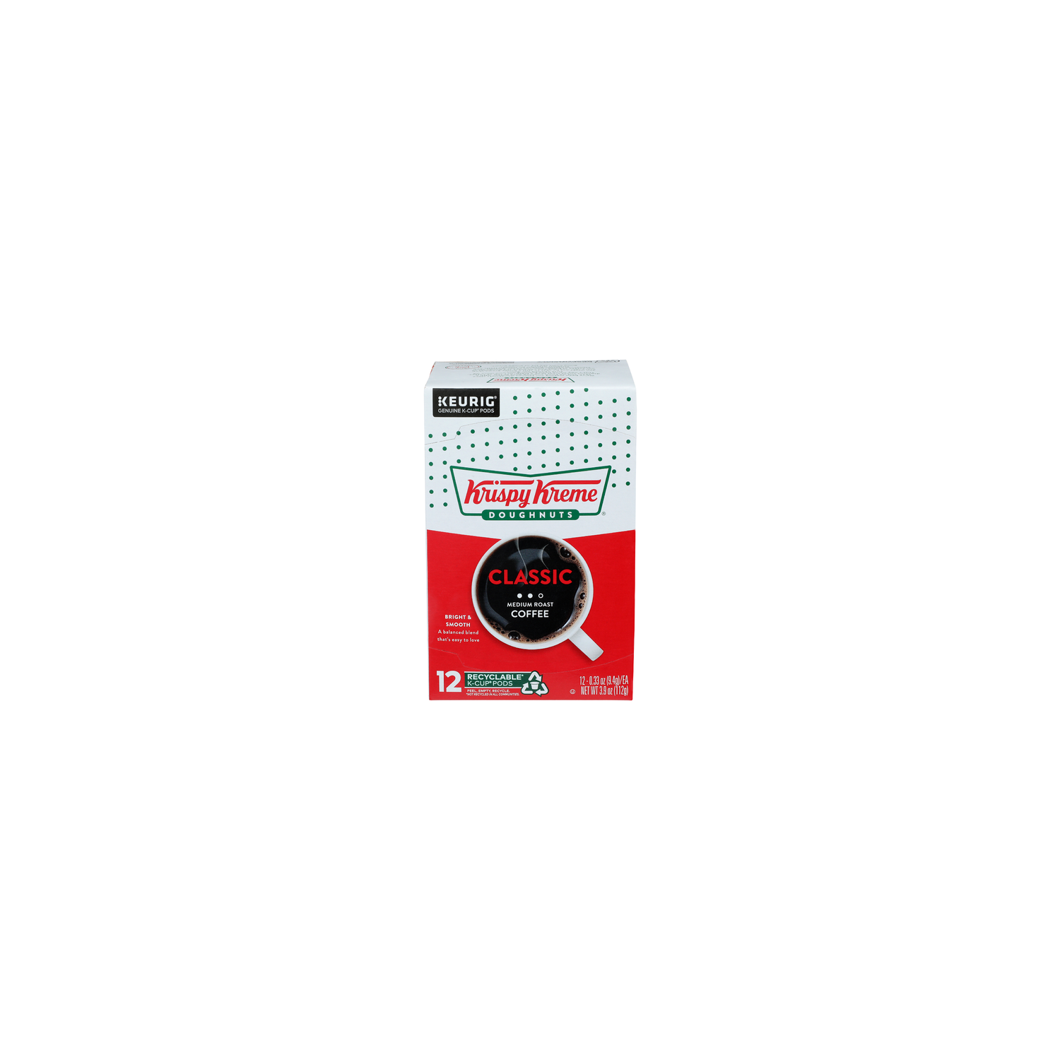 Krispy Kreme Doughnuts Medium Roast Classic Coffee - 0.242 Ounce - 12 Count Image 1 of 3