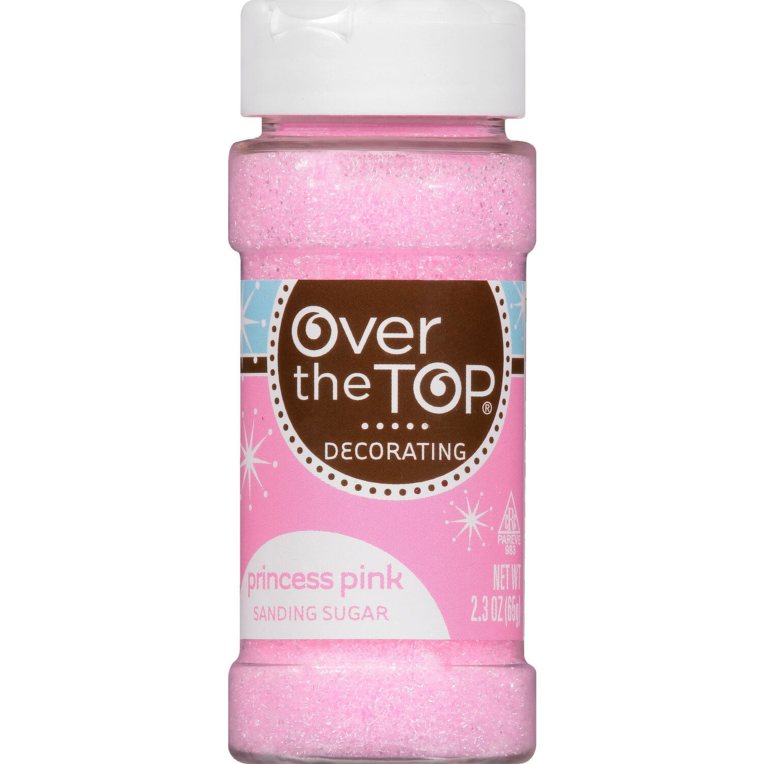 sugar Over the Top Sanding Sugar, Princess Pink - FRESH by