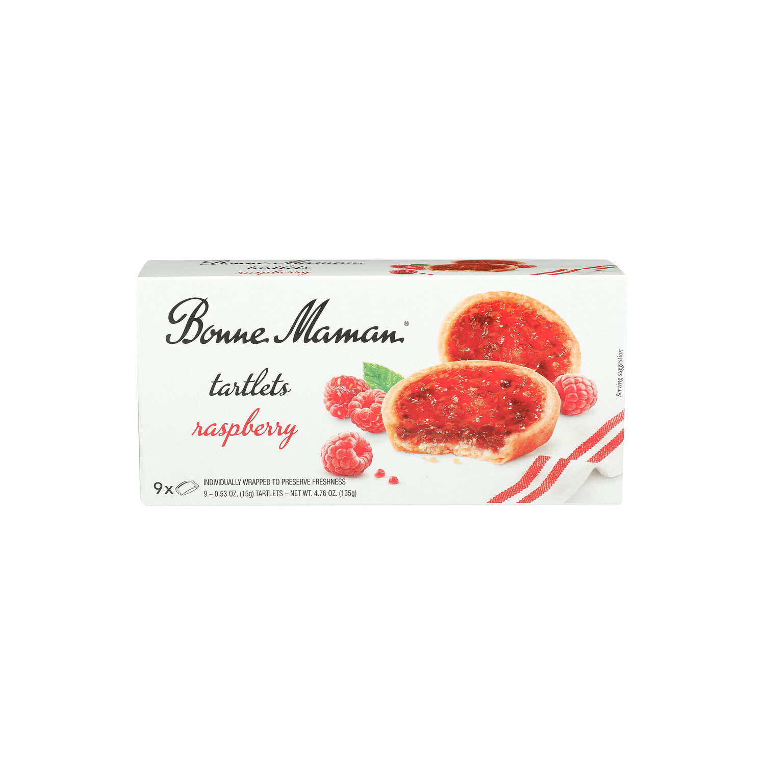Bonne Maman Raspberry Individually Wrapped Tartlets - 0.529 Ounce - 9 Count Image 1 of 4