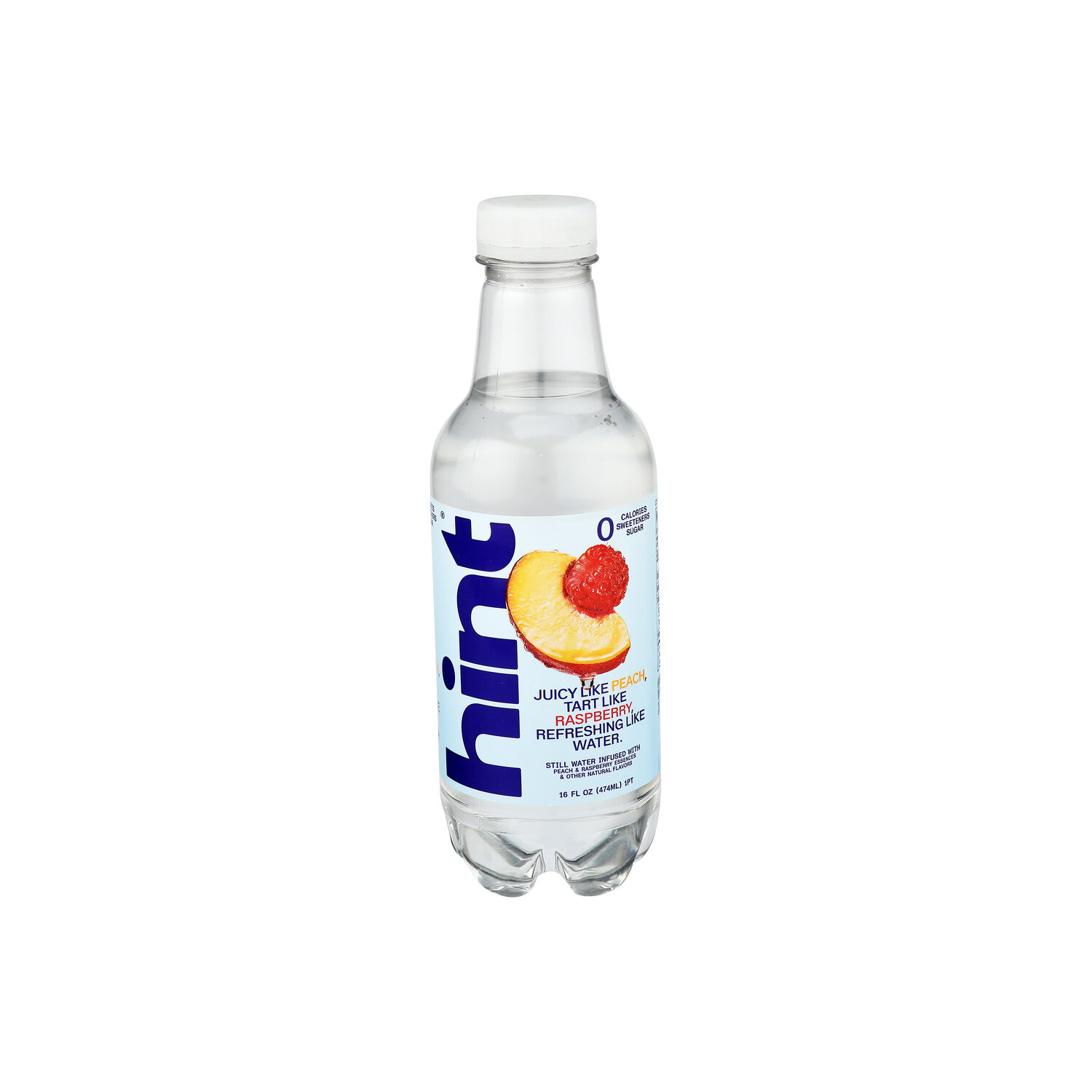 Hint Peach Raspberry Water Infused With + Essences - 16 Fluid Ounce Image 1 of 4