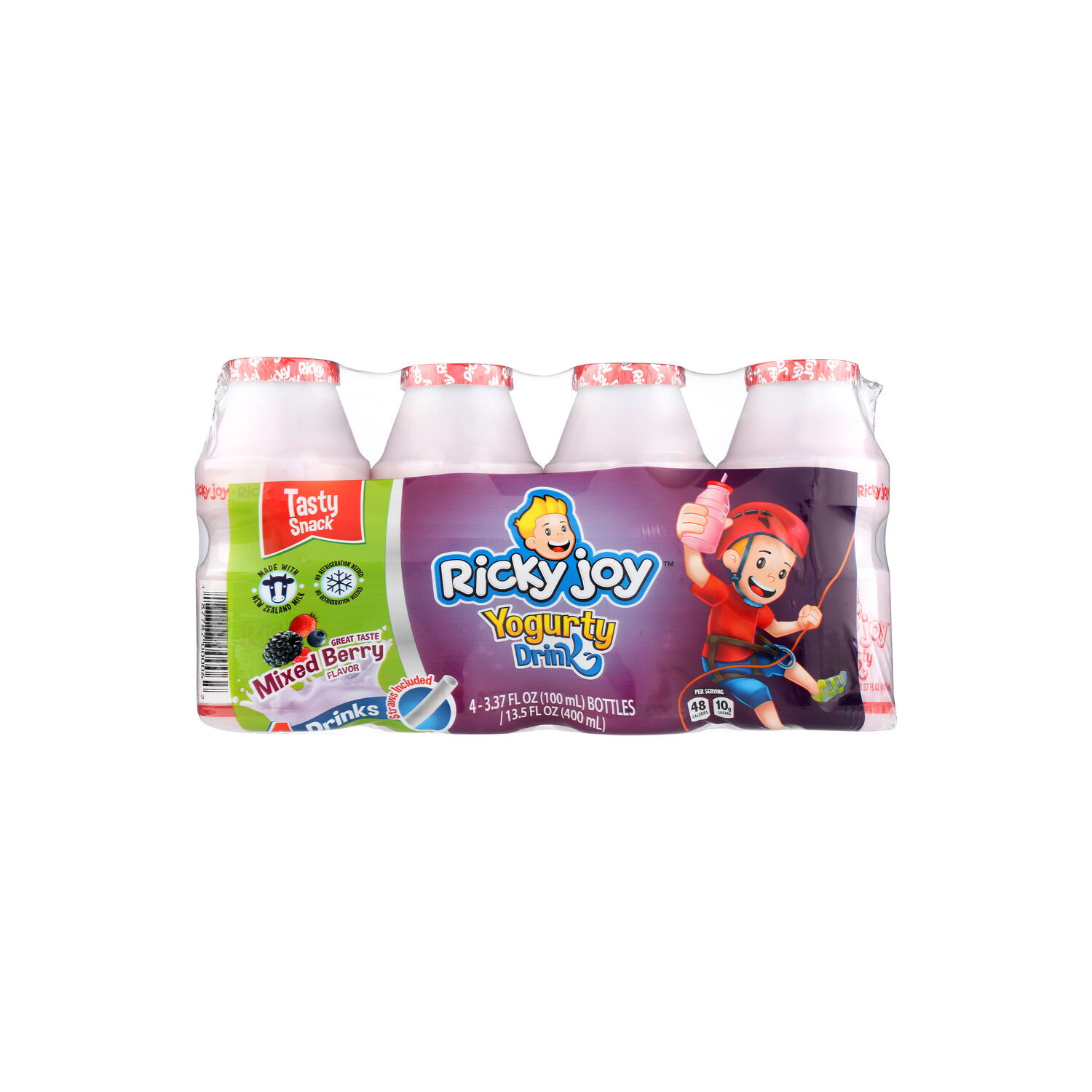 Ricky Joy Yogurty Drink Mixed Berry 10/4 Pk - 3.375 Fluid Ounce - 4 Count Image 1 of 2