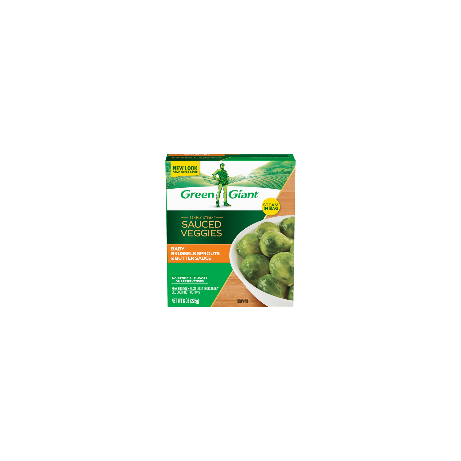 Green Giant Simply Steam Sauced Veggies, Baby Brussels Sprouts & Butter Sauce - 8 Ounce Image 1 of 2