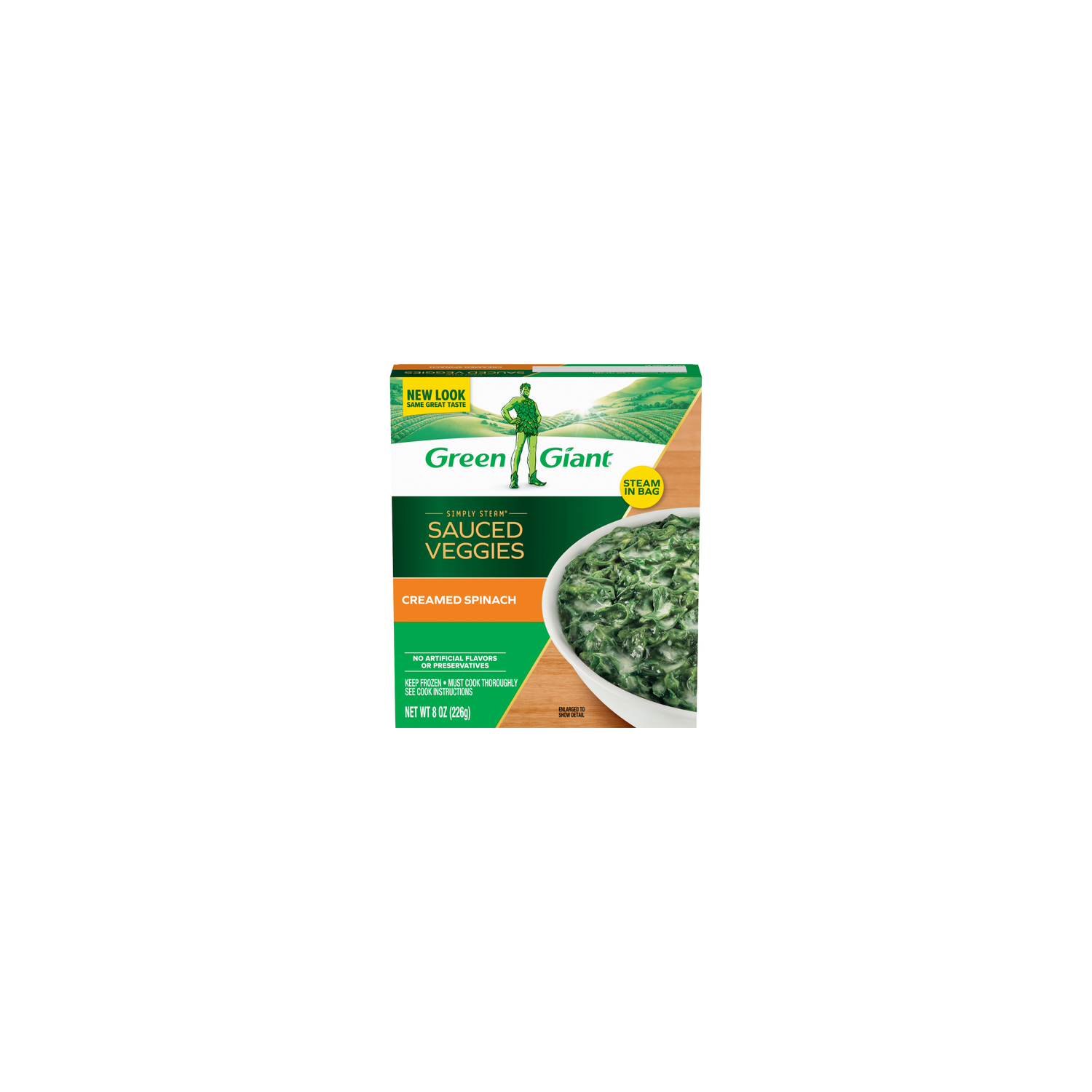 Green Giant Simply Steam Sauced Veggies Creamed Spinach - 8 Ounce Image 1 of 2