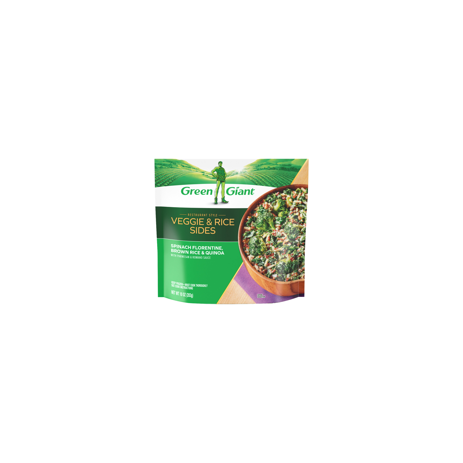 Green Giant Restaurant Style Veggie & Rice Sides Spinach Florentine Brown Rice & Quinoa - 10 Ounce Image 1 of 4