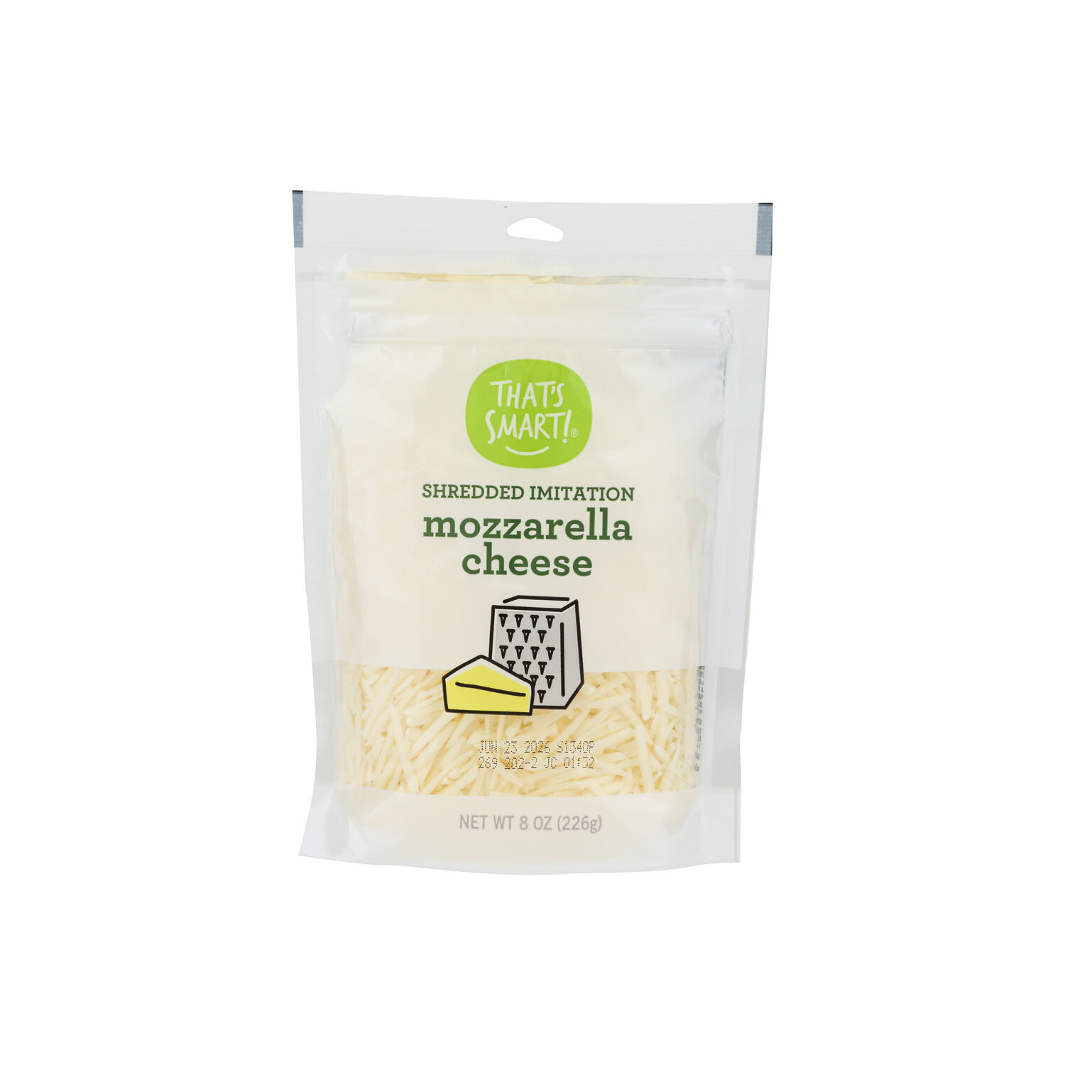 THAT's SMART! Shredded Imitation Mozzarella Cheese - 8 Ounce Image 1 of 4