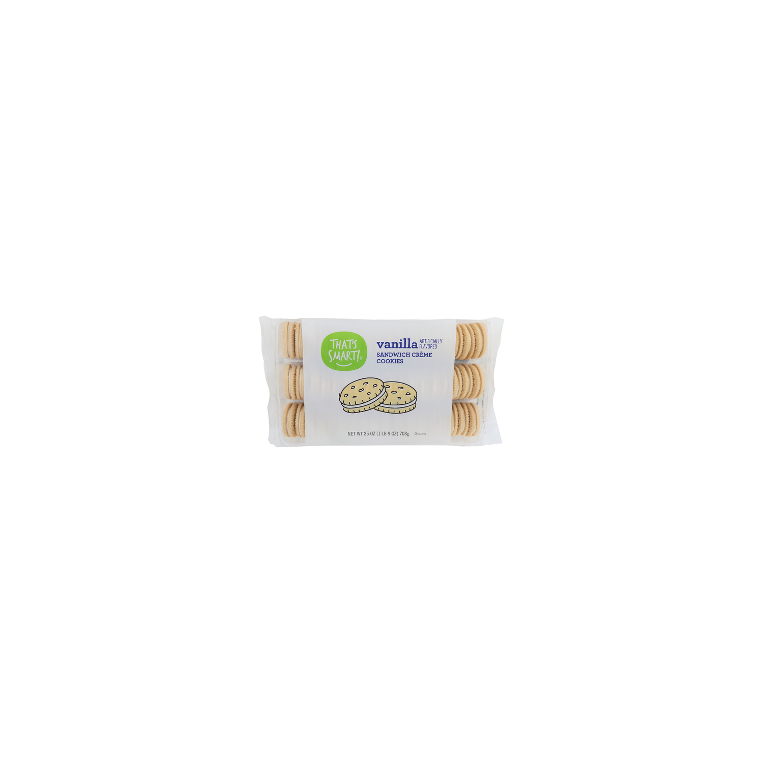 THAT's SMART! Vanilla Sandwich Creme Cookies - 25 Ounce Image 1 of 4