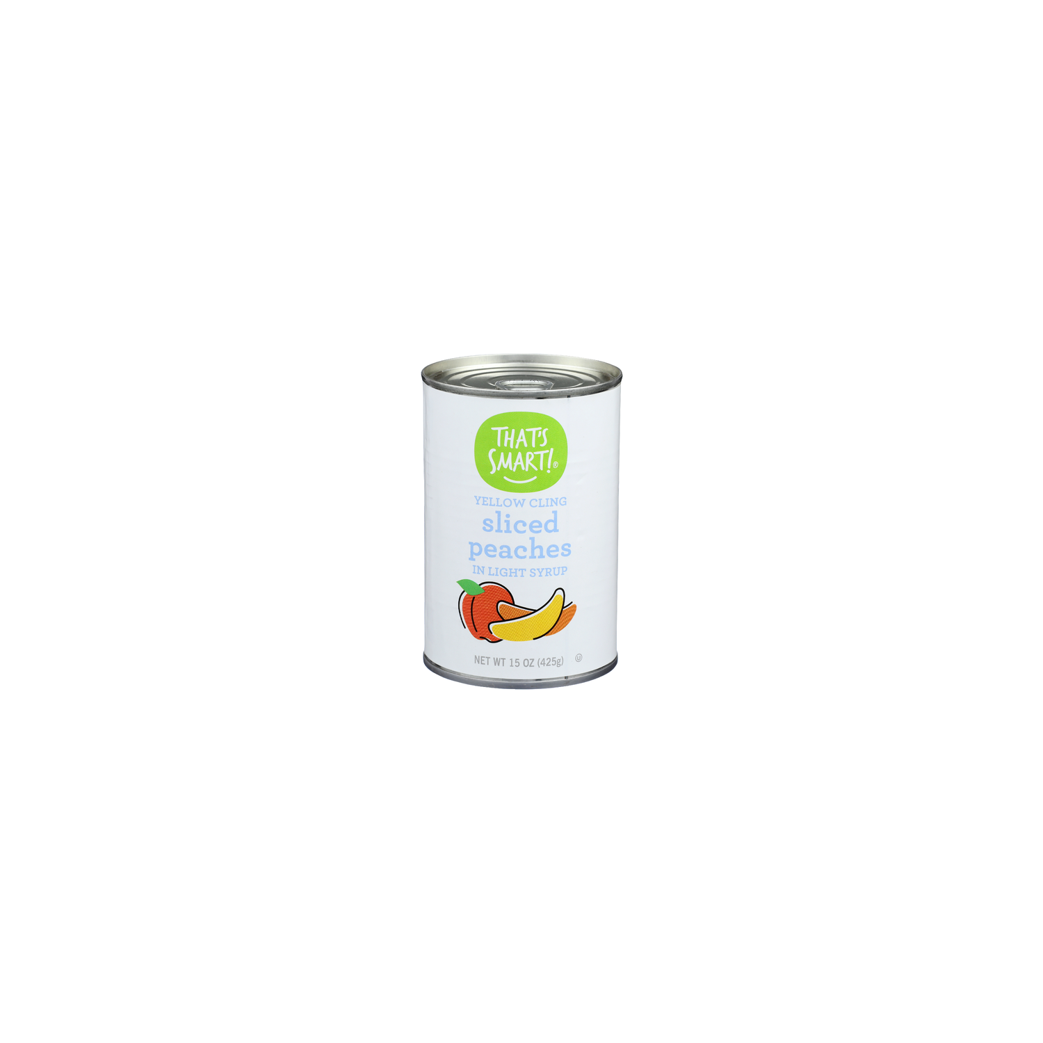 THAT's SMART! In Light Syrup Yellow Cling Sliced Peaches - 15 Ounce Image 1 of 4