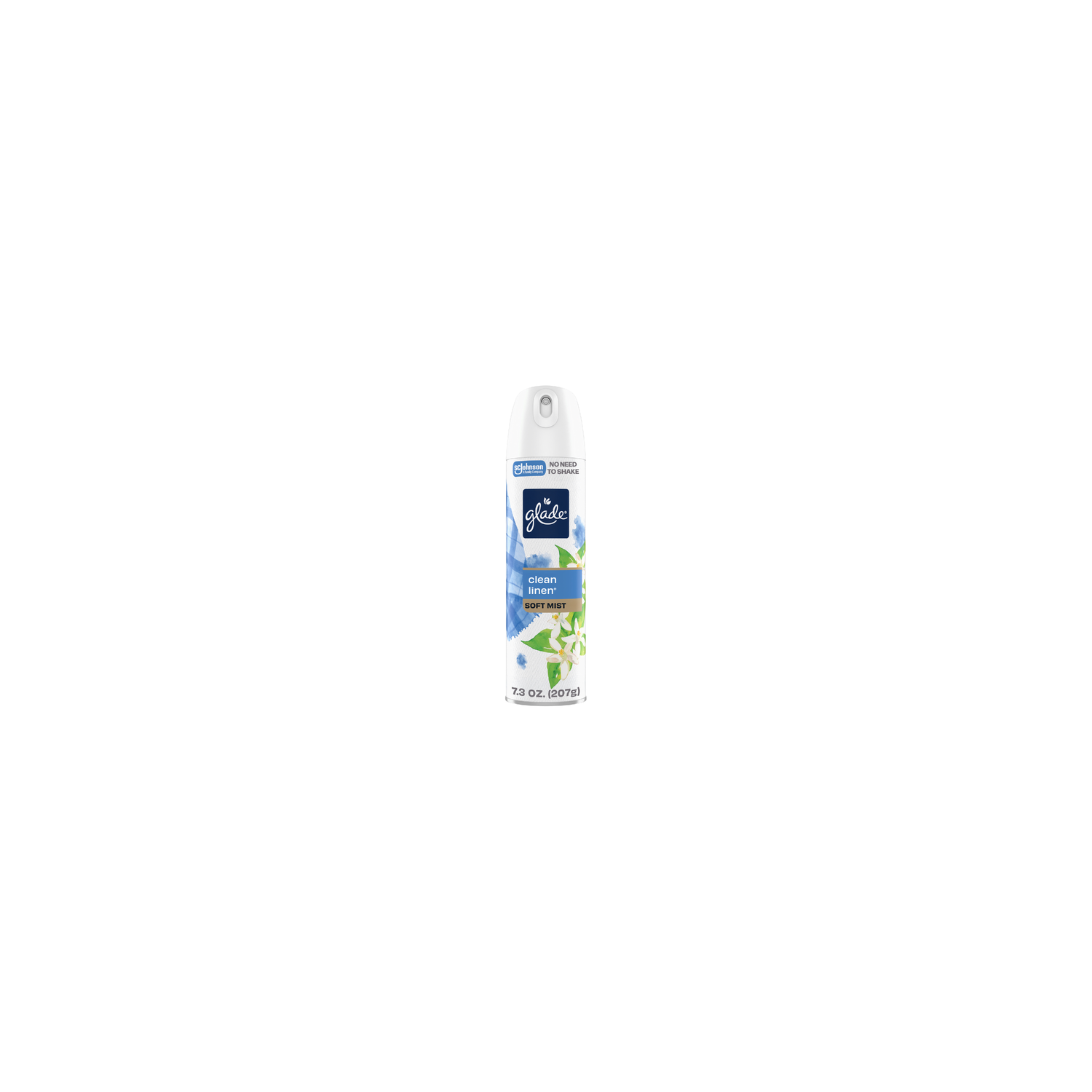 Glade Soft Mist Odor Fighting Aerosol Air Freshener, Clean Linen - 7.3 Ounce Image 1 of 2