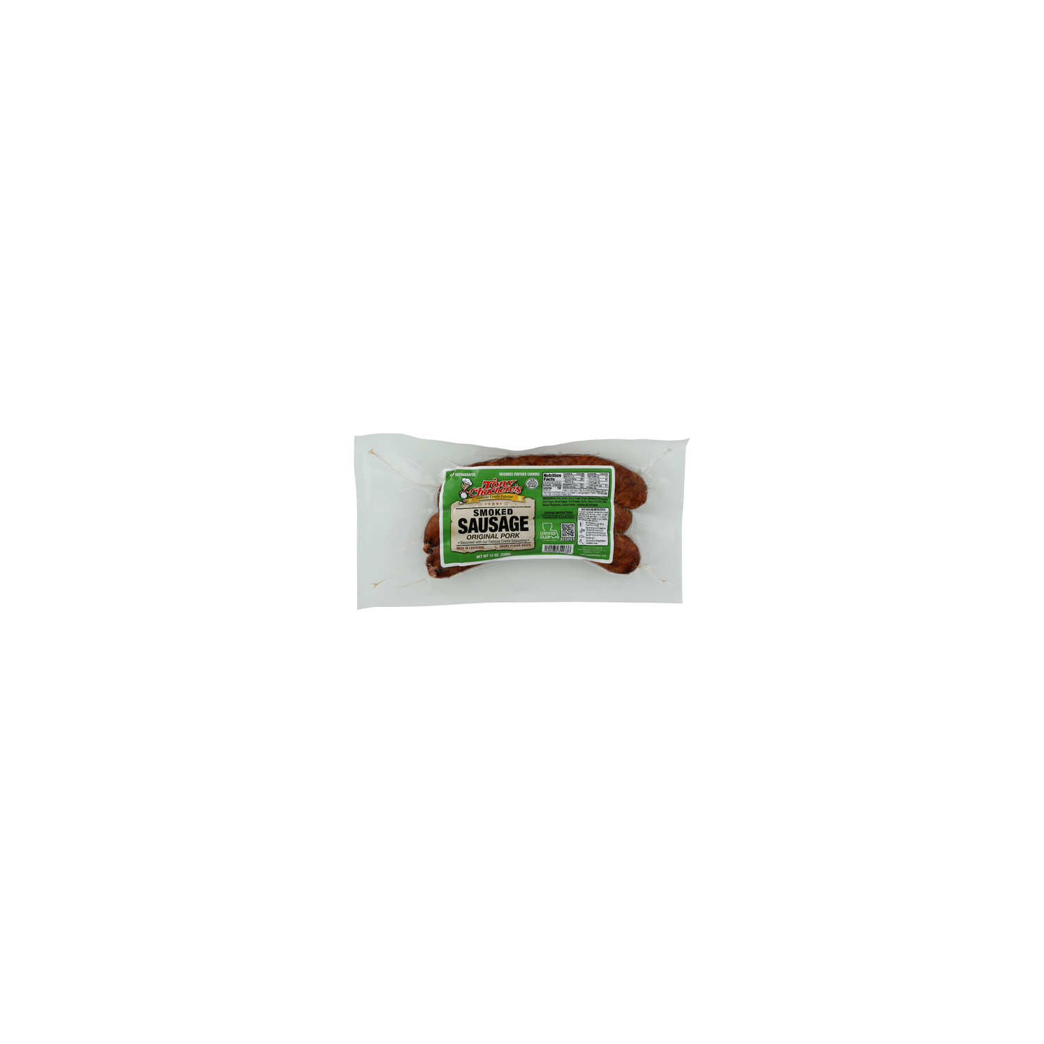 Tony Chachere's Original Pork Smoked Sausage - 12 Ounce Image 1 of 4