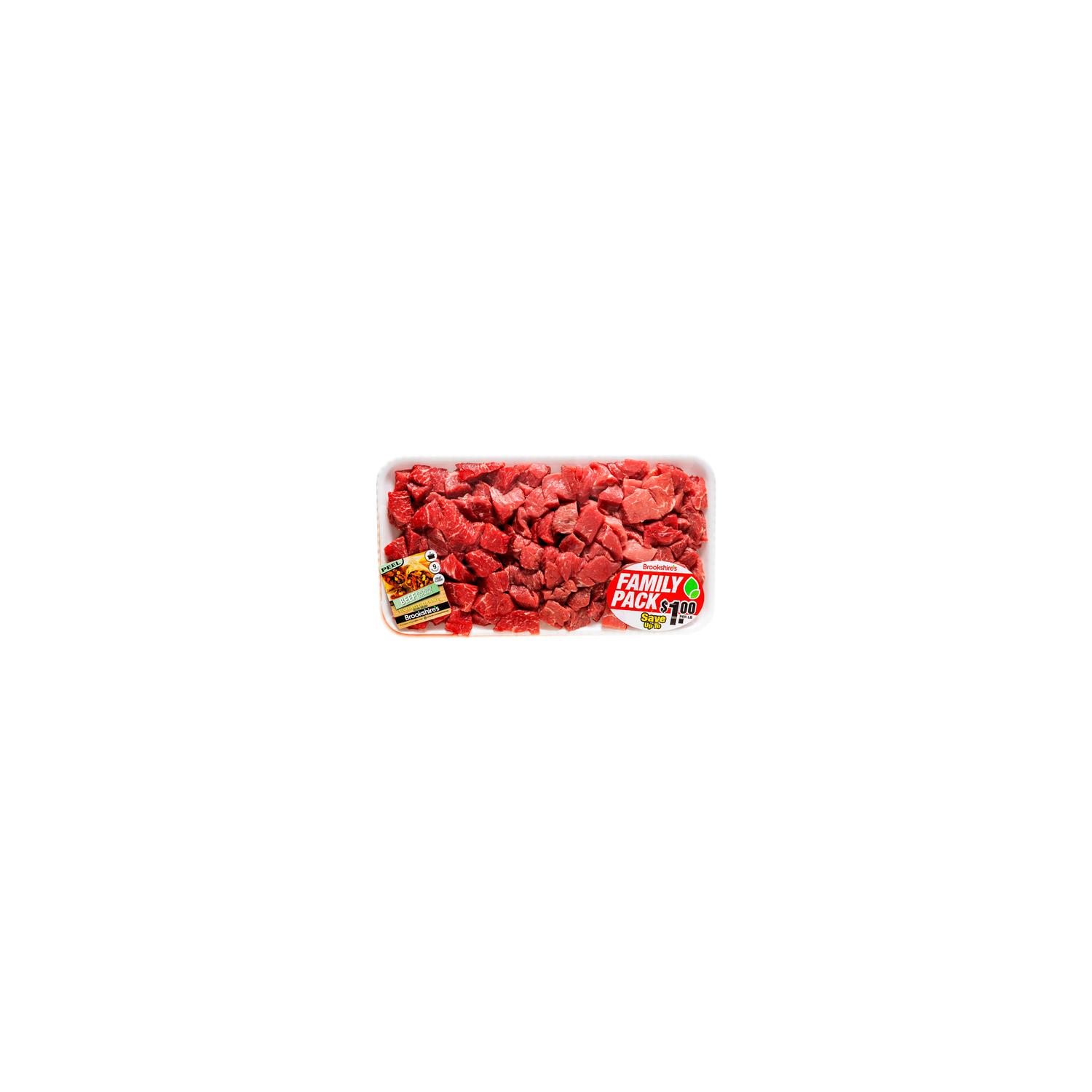 Family Pack Premium Boneless Beef Stew Meat - Avg 2.14 Lbs