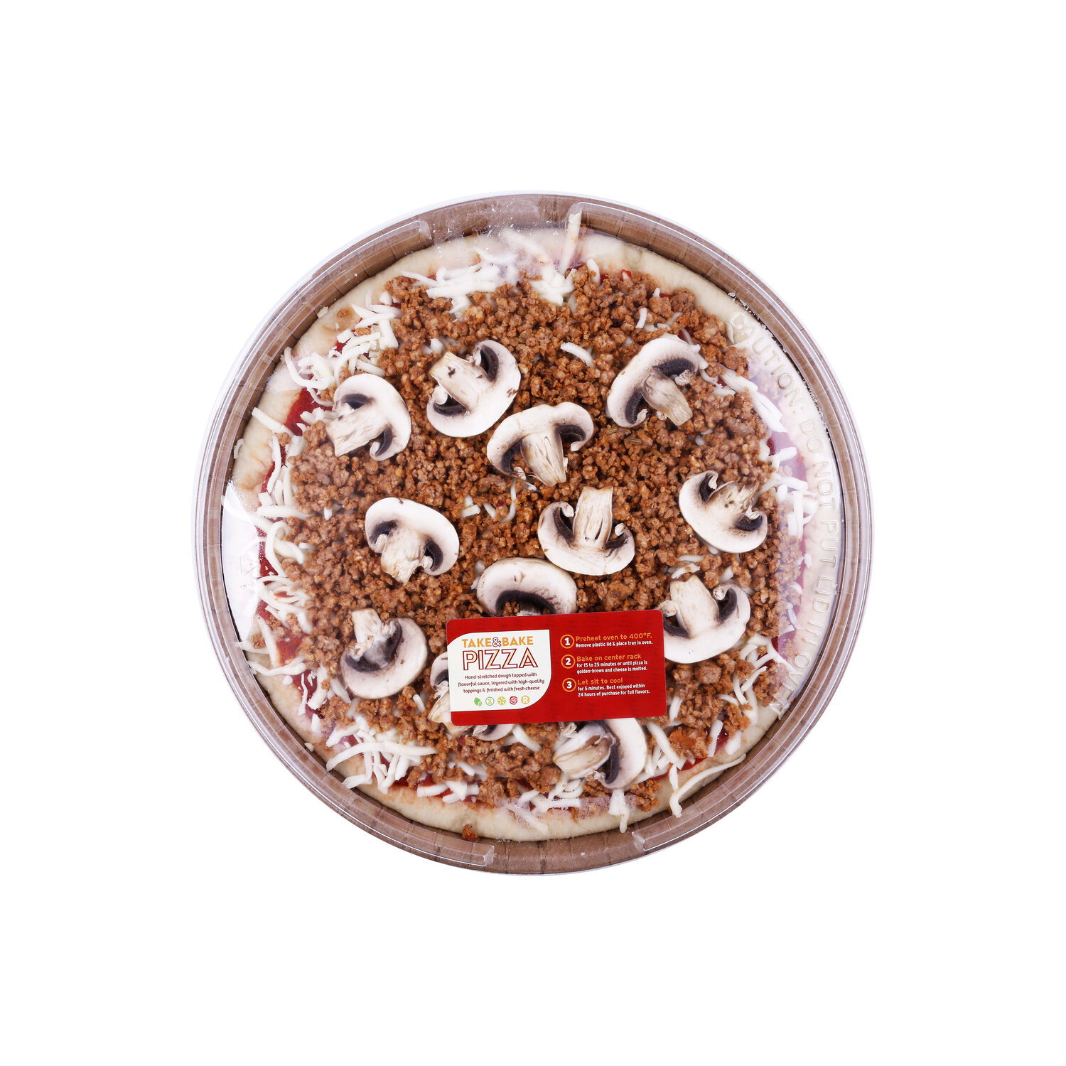 Take N Bake Italian Sausage & Mushroom Pizza - 1 Each Image 1 of 4