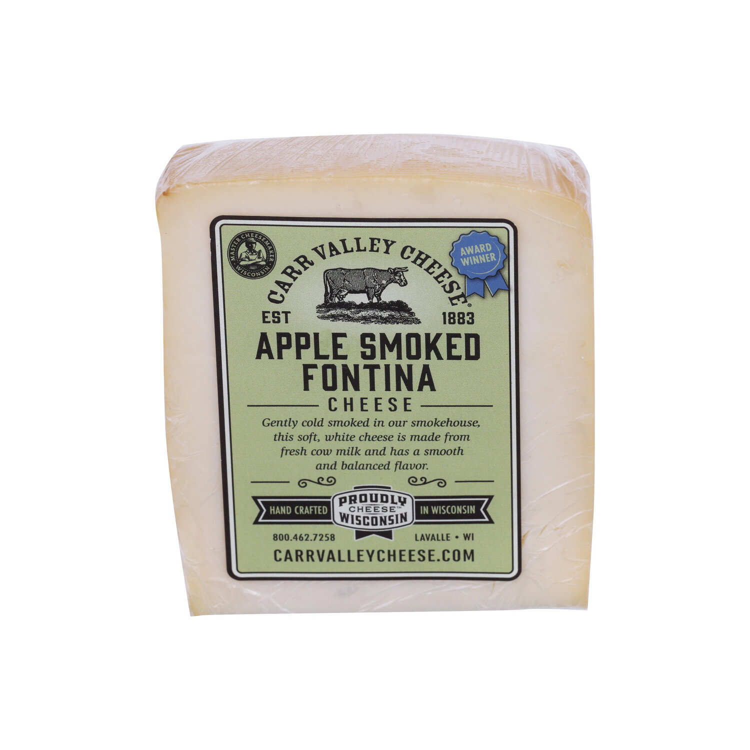 Carr Valley Apple Smoked Fontina Cheese - Avg 0.36 Lb Image 1 of 2