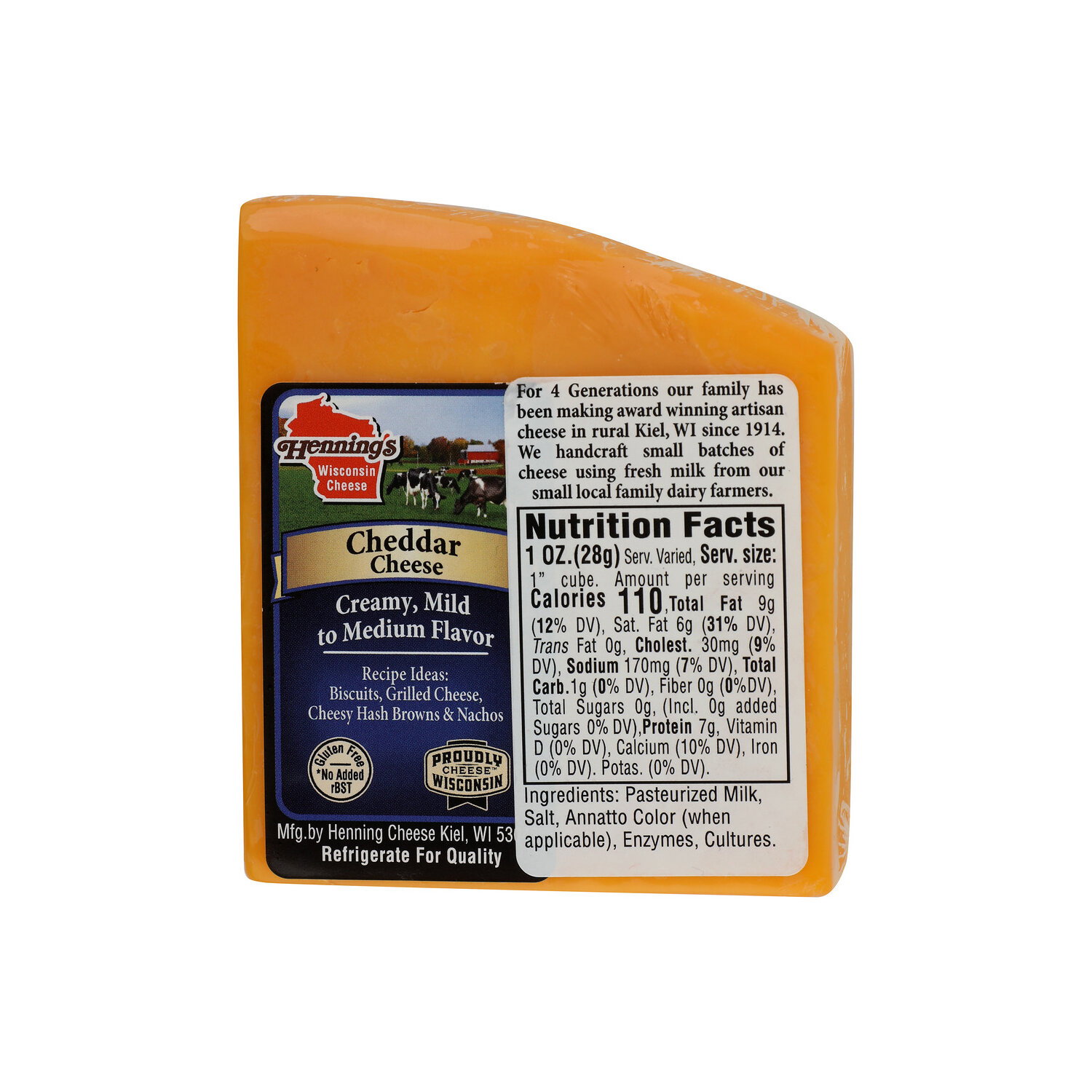 Henning's Wisconsin Cheese Cheddar Mammoth Wheel - Avg 0.64 Lb