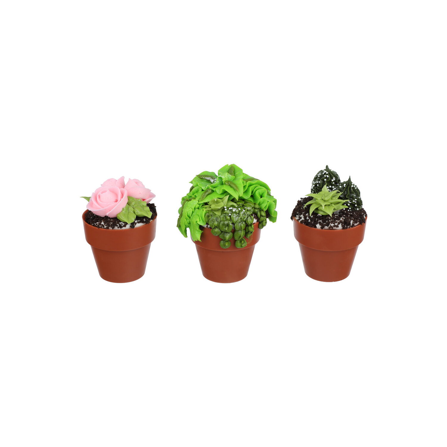 Flower Pot Cupcake - 1 Each Image 1 of 2