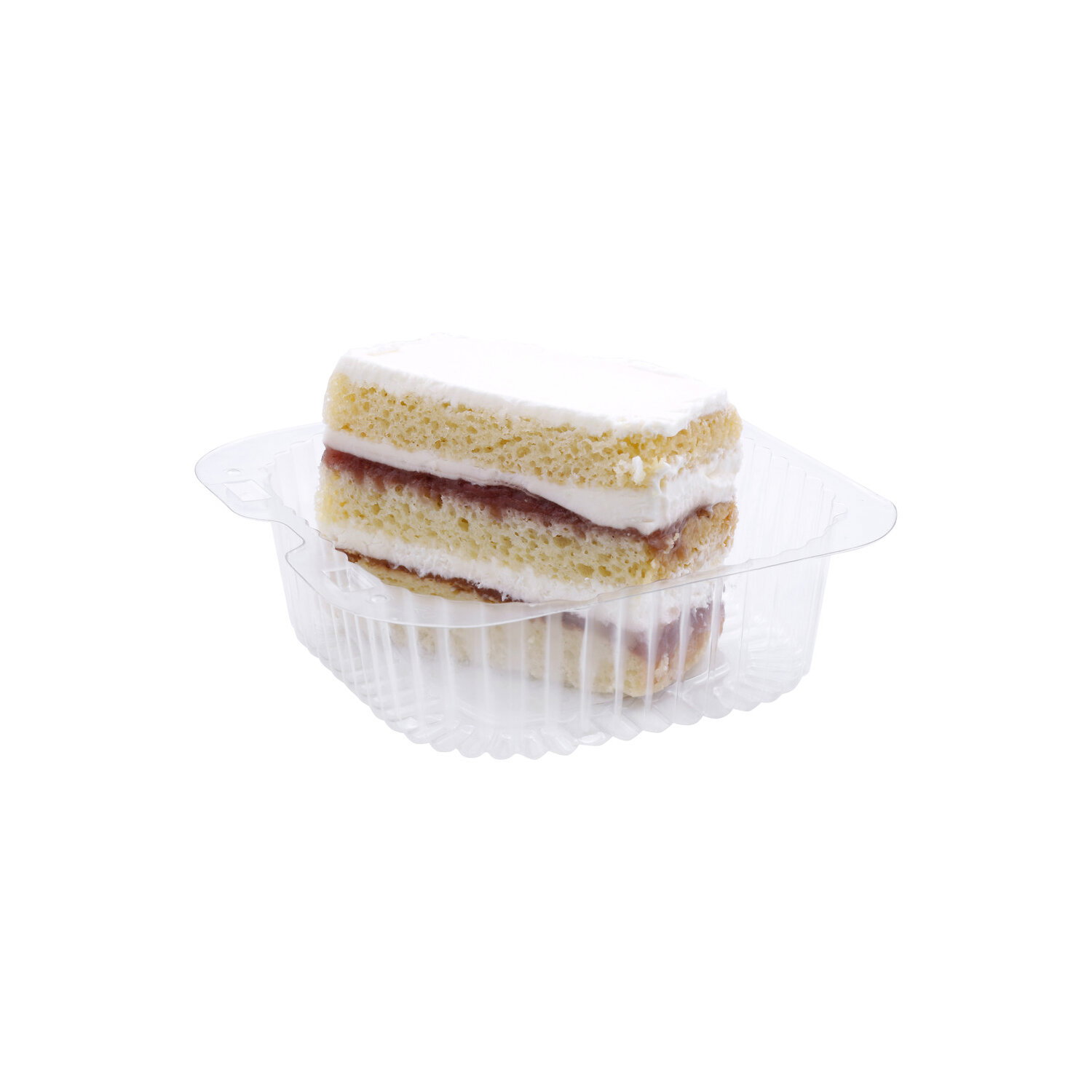 Single Serve White Cake With Strawberry Jam Filled Slice - 1 Each Image 1 of 3