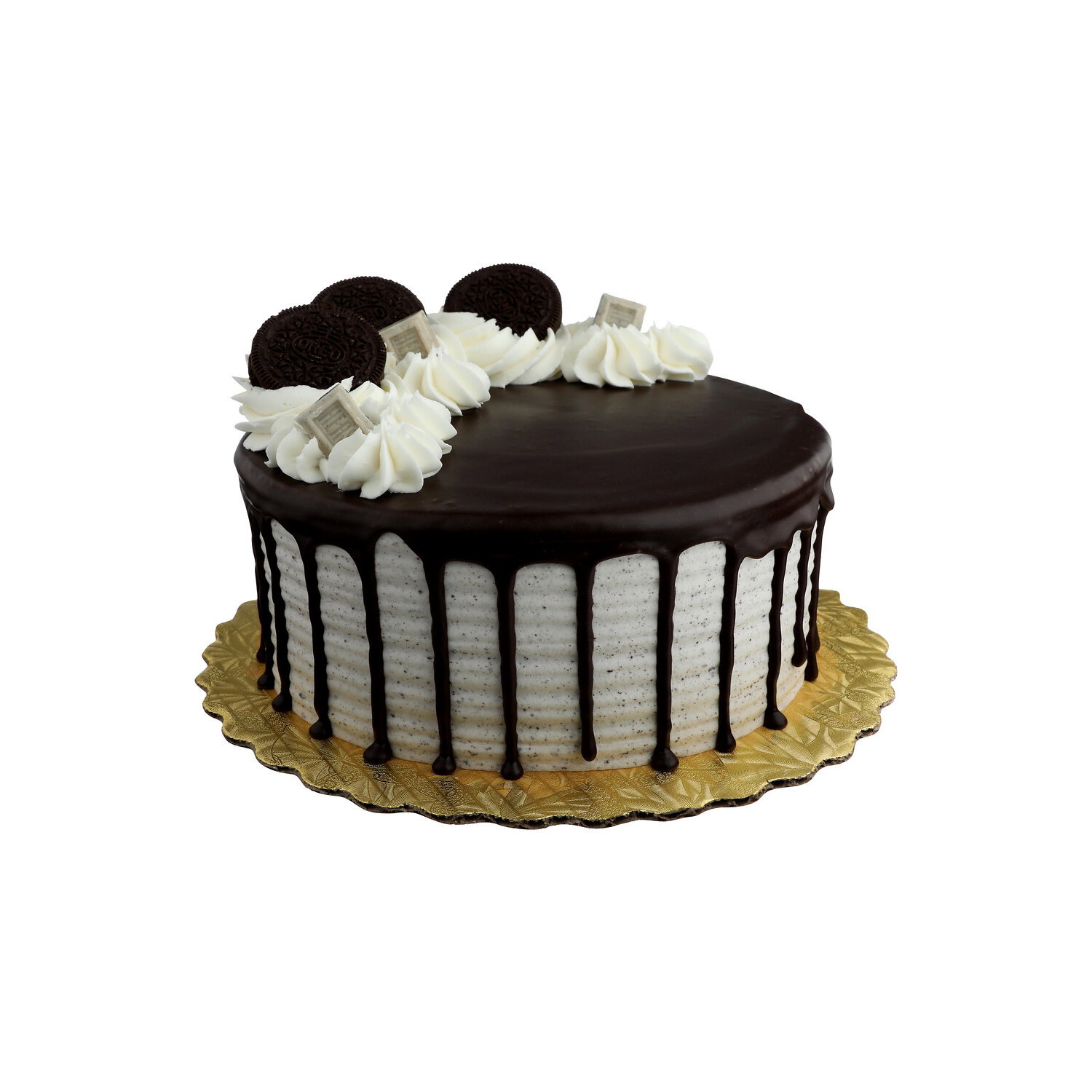 Gourmet Double Layer Cookies 'n Cream Cake - 8 Inches