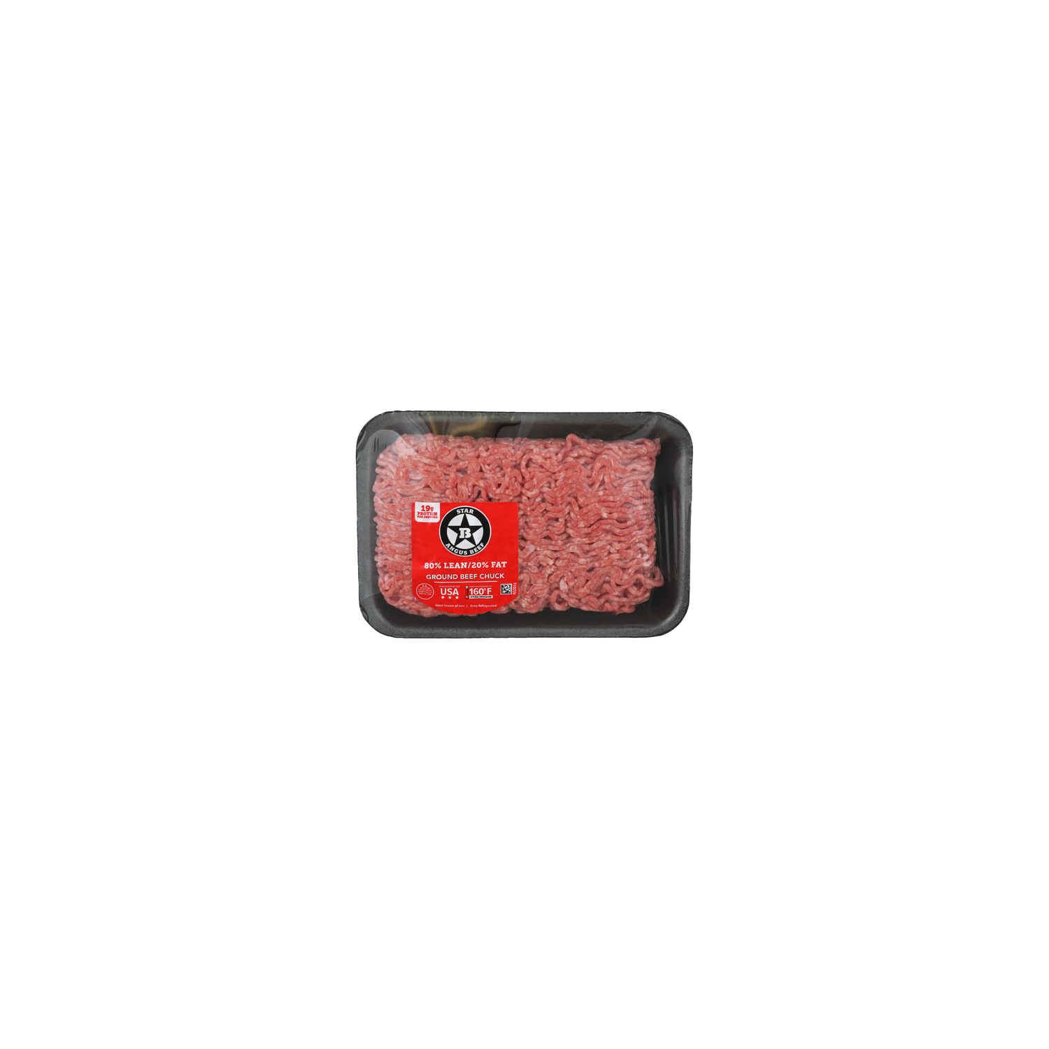 Star B Angus Ground Beef 80% Lean 20% Fat - Avg 1.30 Lbs Image 1 of 4