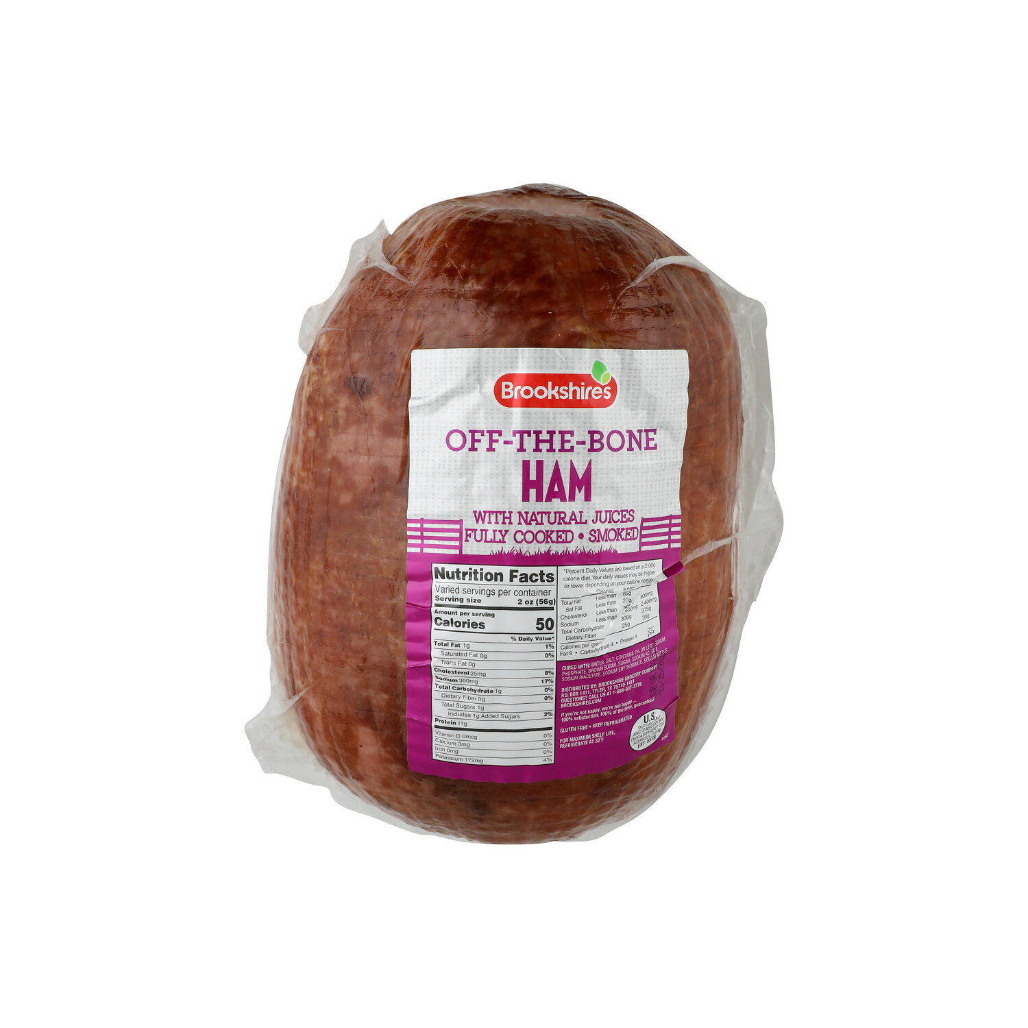 Brookshire's Off The Bone Whole Ham - 1 Pound Image 1 of 4