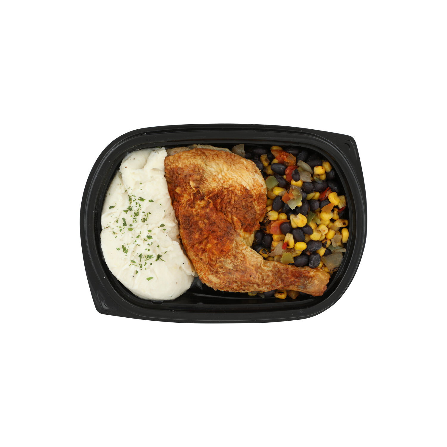 Short Cuts Roasted Chicken Leg Quarter, Mashed Potatoes & Corn - Avg 0.88 Lb Image 1 of 3