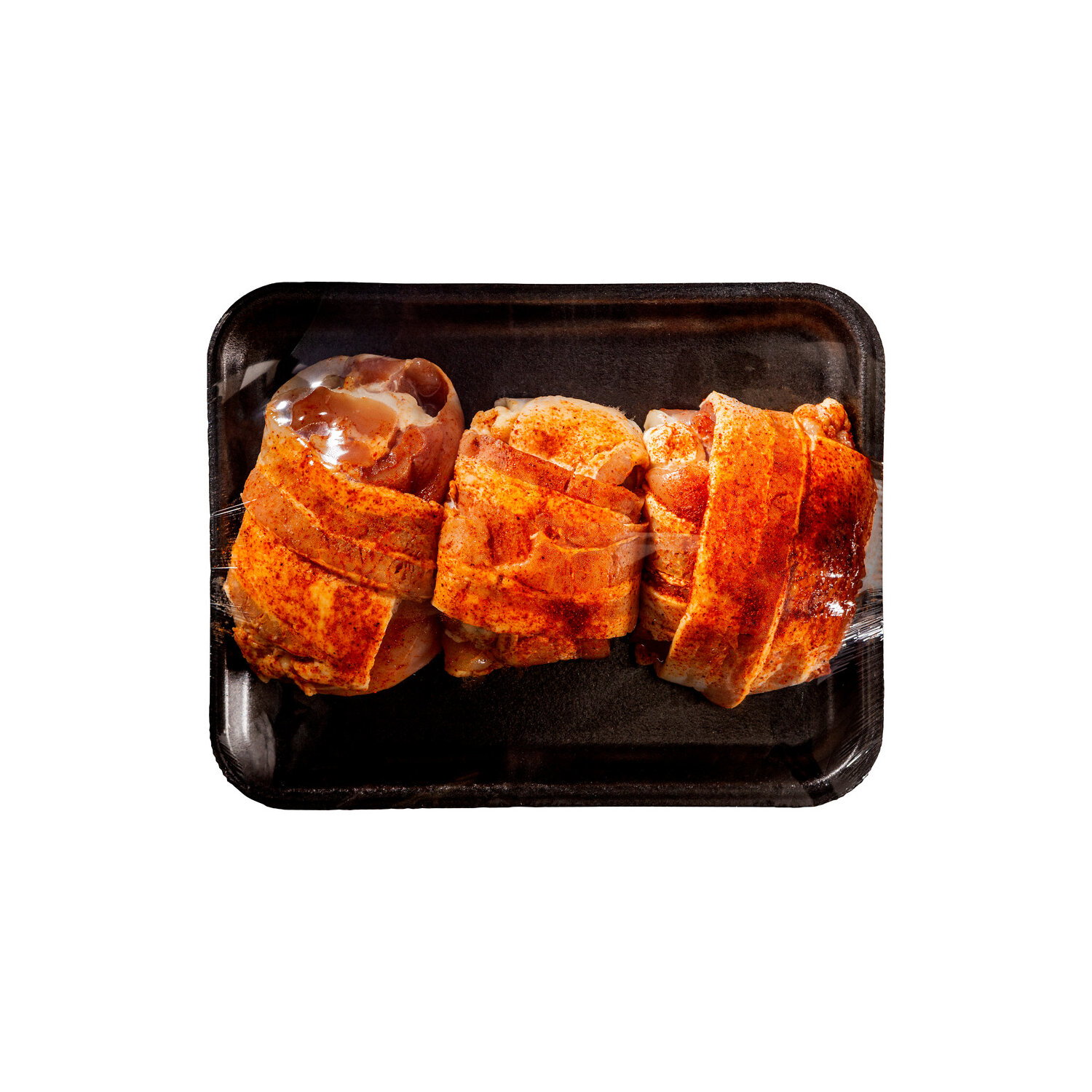 Bacon Wrapped Boneless Chicken Thigh - Avg 1.56 Lbs
