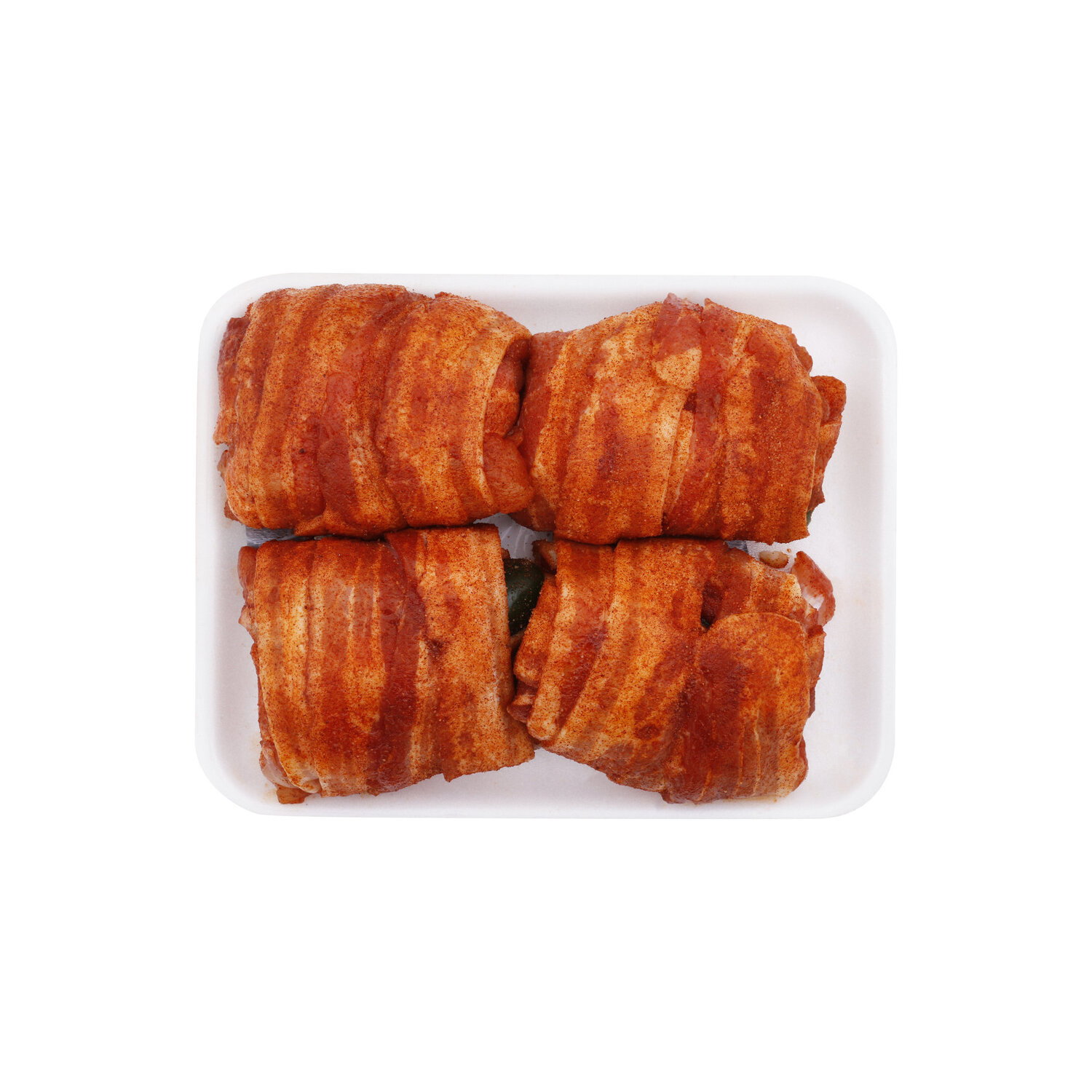 Bacon Wrapped Jalapeño Chicken Thighs - Avg 1.59 Lbs Image 1 of 2