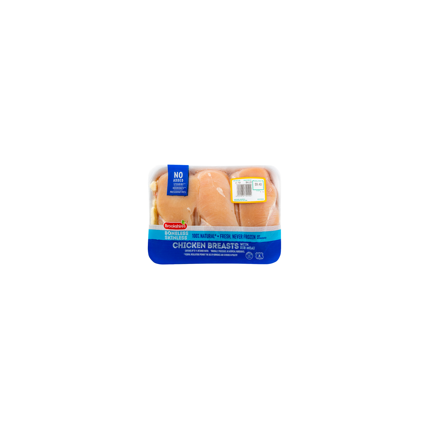 Brookshire's Boneless Skinless Chicken Breast - Avg 2.39 Lbs